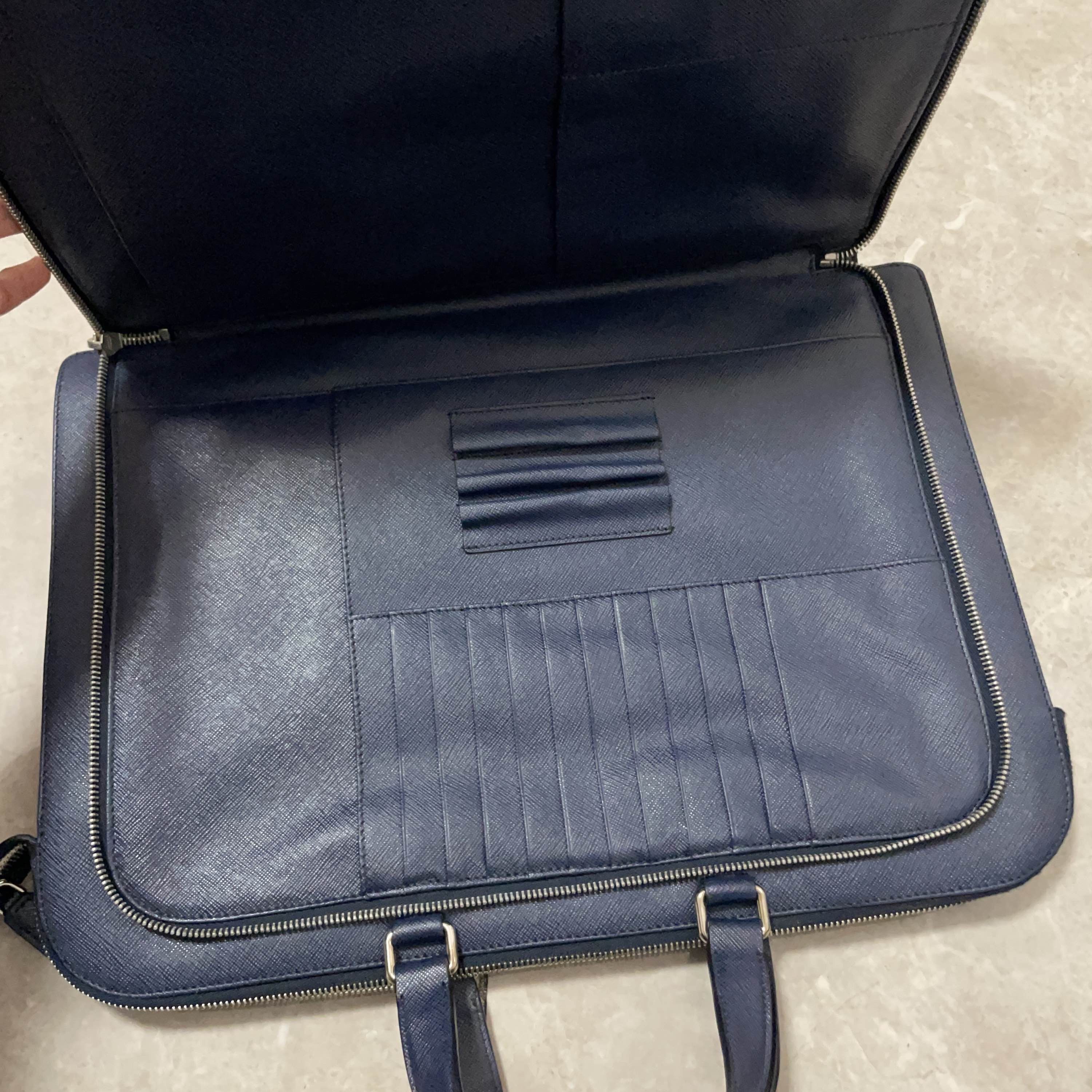 Prada Prada Saffiano Leather Briefcase One Size Size ONE SIZE - 5 Thumbnail