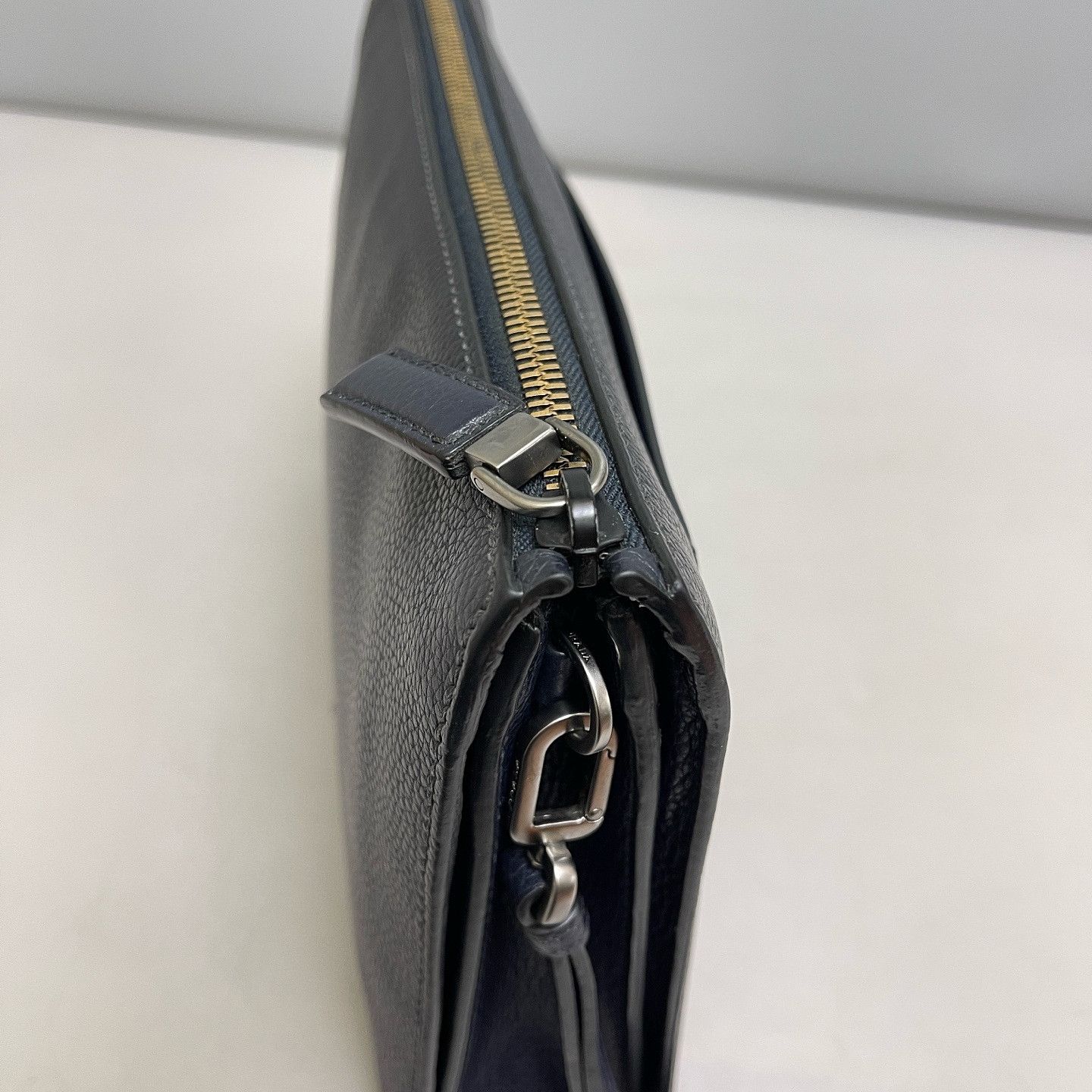 Prada Prada Leather Logo Clutch Size ONE SIZE - 18 Thumbnail