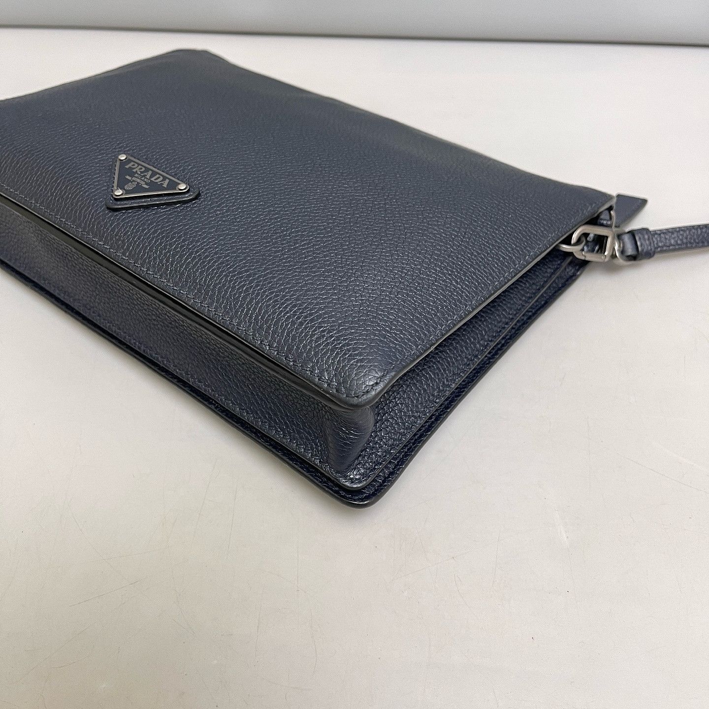 Prada Prada Leather Logo Clutch Size ONE SIZE - 12 Thumbnail
