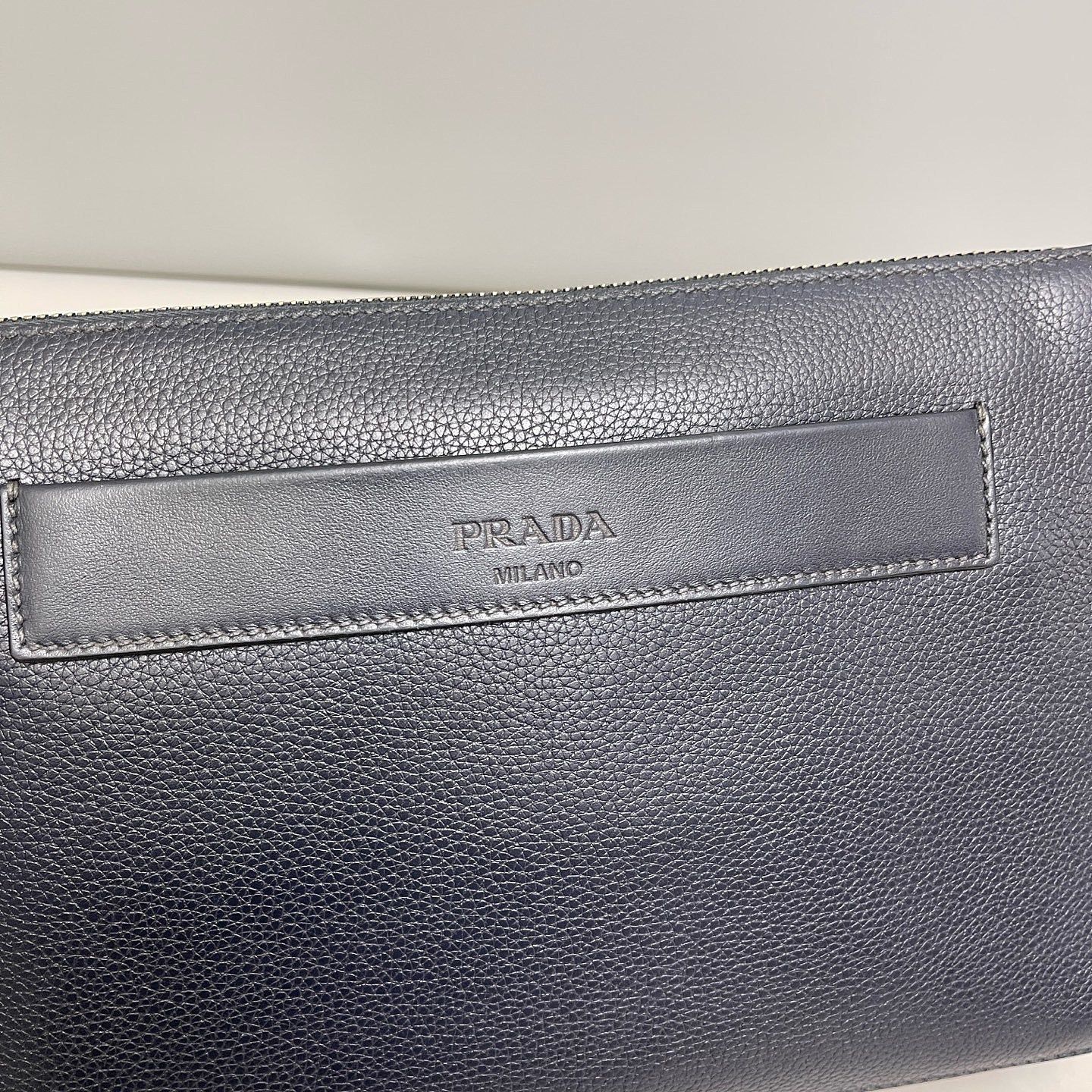 Prada Prada Leather Logo Clutch Size ONE SIZE - 16 Thumbnail