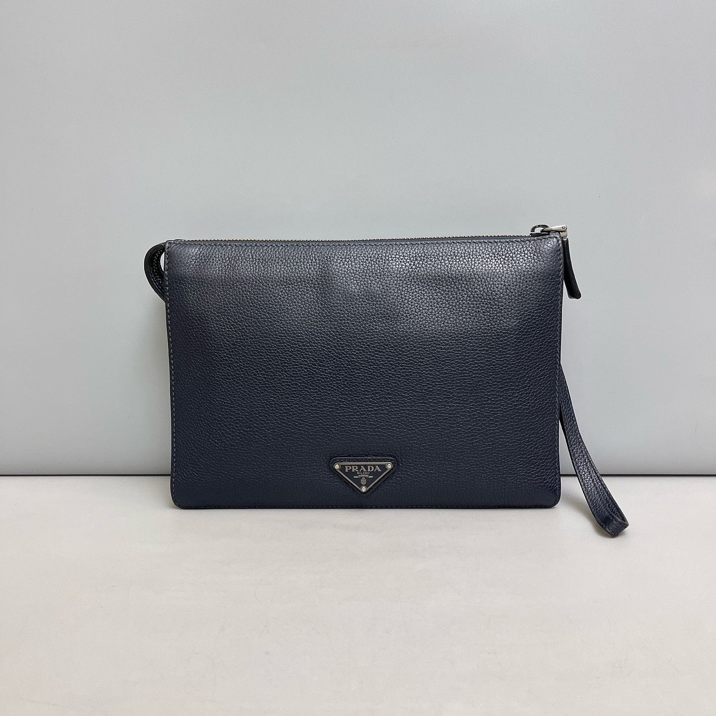 Prada Prada Leather Logo Clutch Size ONE SIZE - 2 Thumbnail