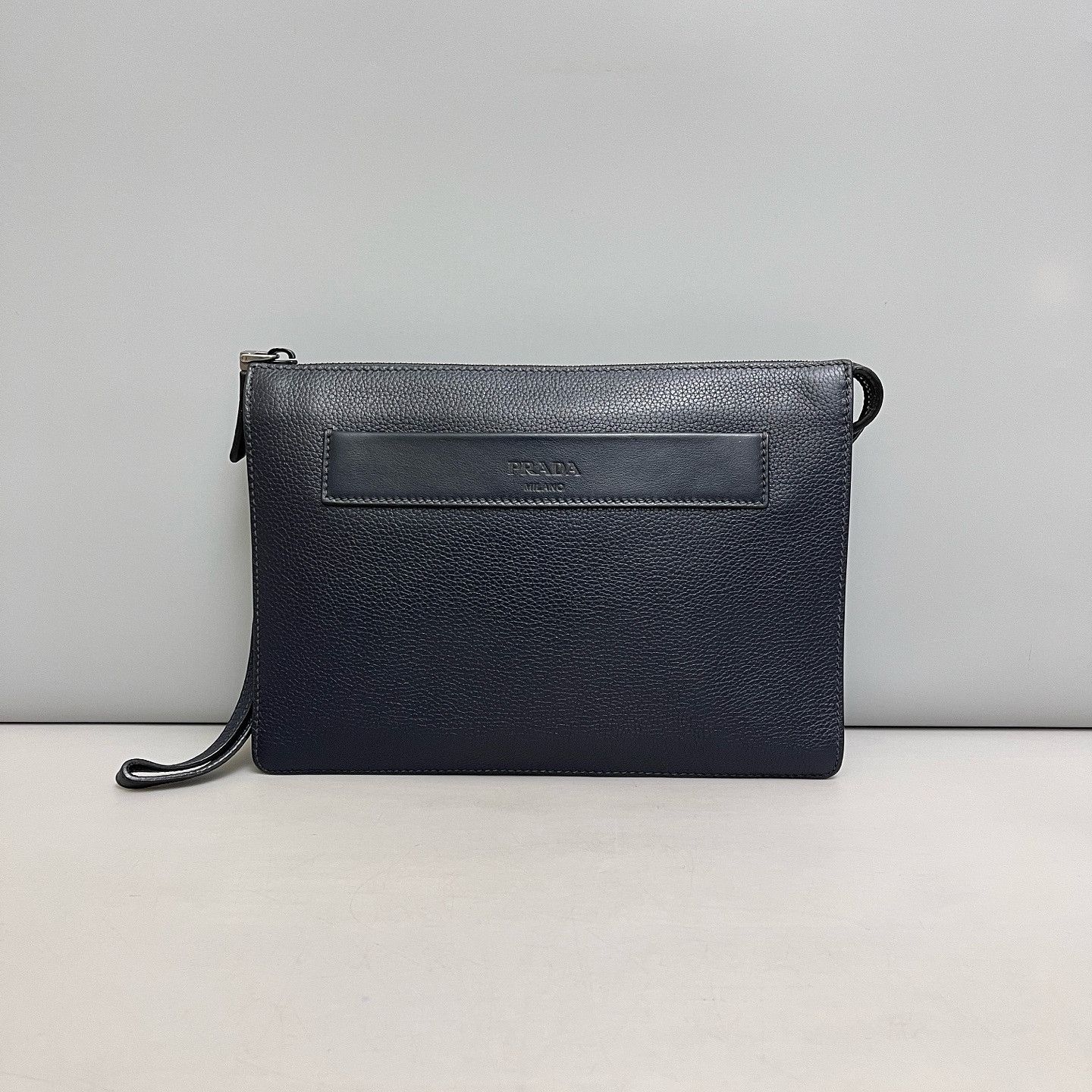 Prada Prada Leather Logo Clutch Size ONE SIZE - 3 Thumbnail