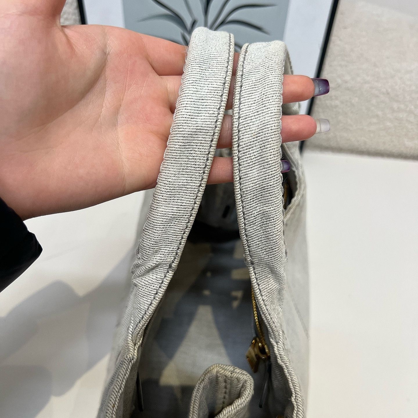 Prada Prada Canapa Logo Canvas Tote Bag Size ONE SIZE - 7 Thumbnail