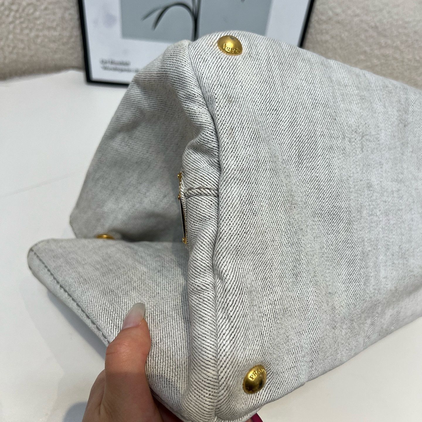 Prada Prada Canapa Logo Canvas Tote Bag Size ONE SIZE - 13 Thumbnail