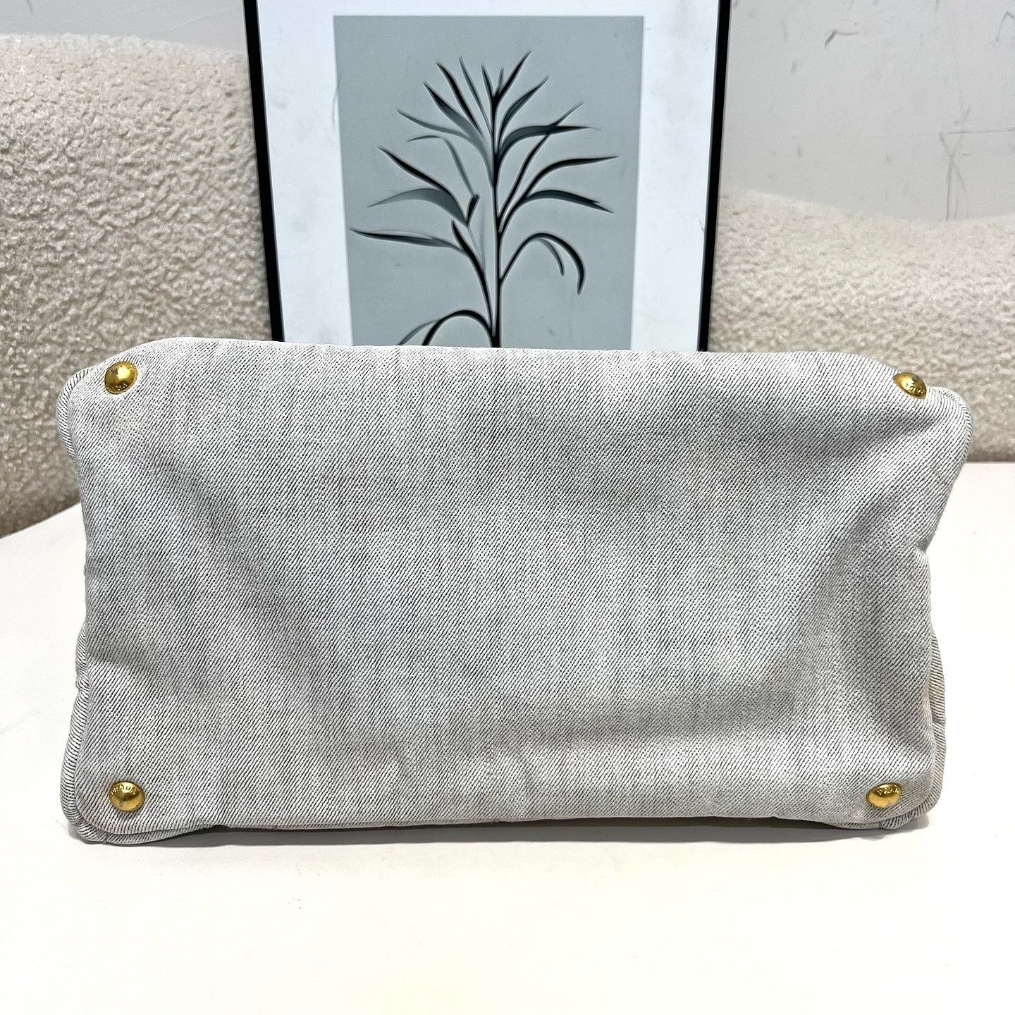 Prada Prada Canapa Logo Canvas Tote Bag Size ONE SIZE - 10 Thumbnail