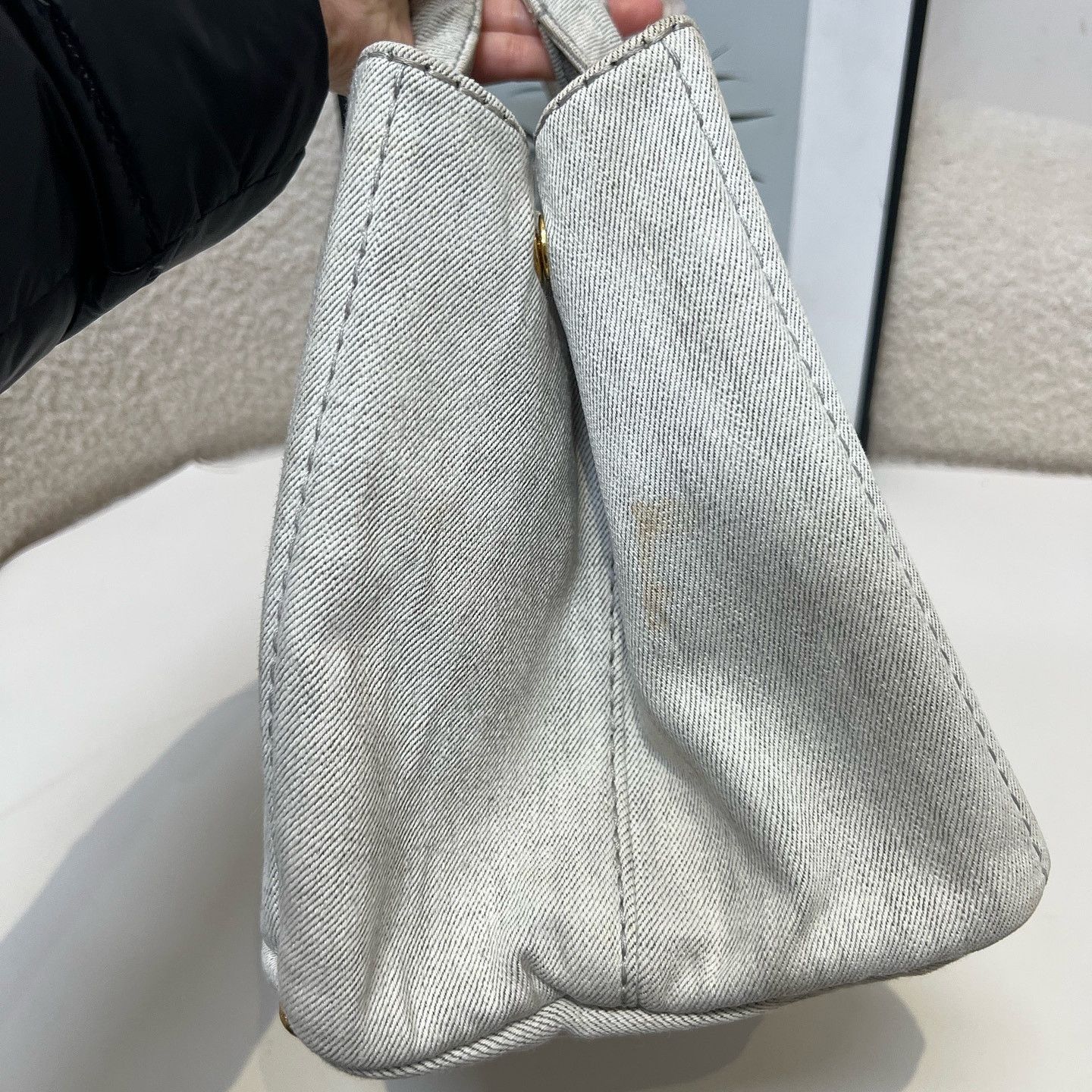Prada Prada Canapa Logo Canvas Tote Bag Size ONE SIZE - 8 Thumbnail