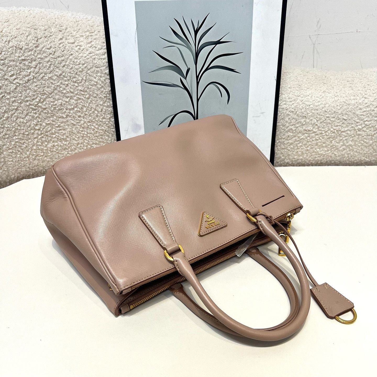 Prada Prada Saffiano Leather Handle Bag Size ONE SIZE - 6 Thumbnail