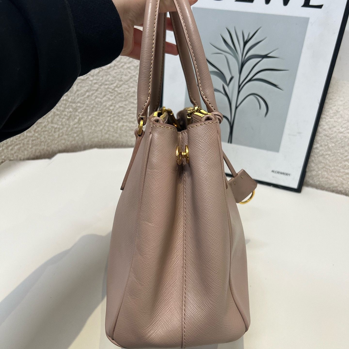 Prada Prada Saffiano Leather Handle Bag Size ONE SIZE - 11 Thumbnail