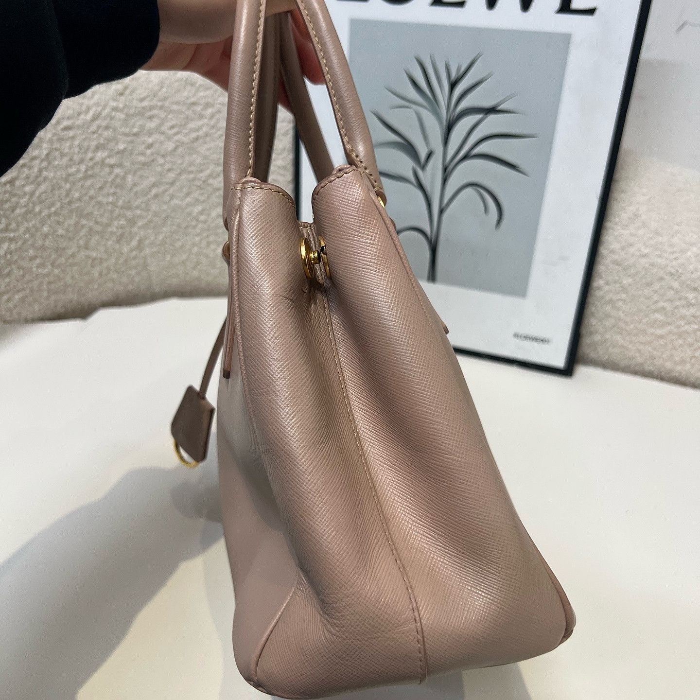 Prada Prada Saffiano Leather Handle Bag Size ONE SIZE - 13 Thumbnail