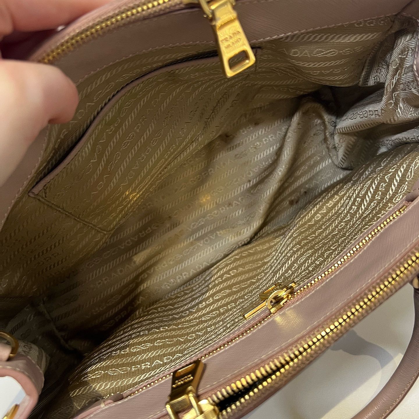 Prada Prada Saffiano Leather Handle Bag Size ONE SIZE - 8 Thumbnail