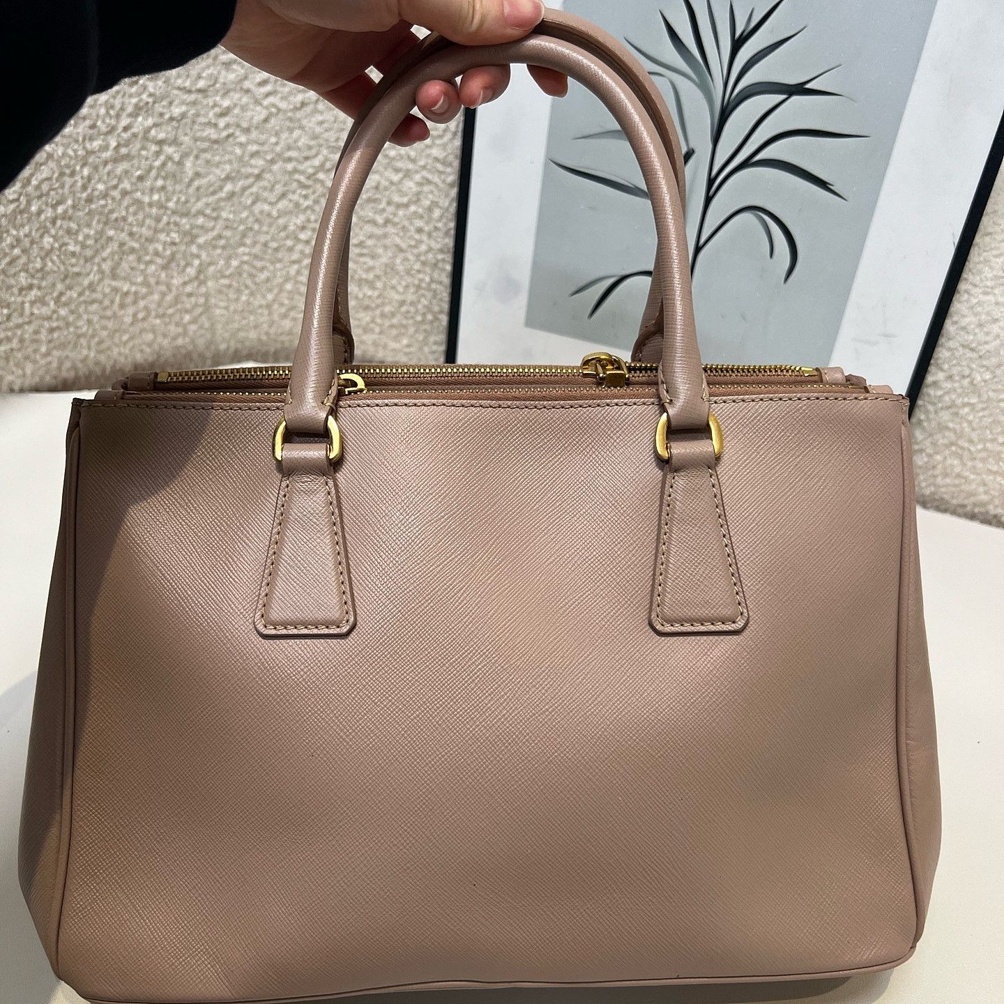 Prada Prada Saffiano Leather Handle Bag Size ONE SIZE - 10 Thumbnail