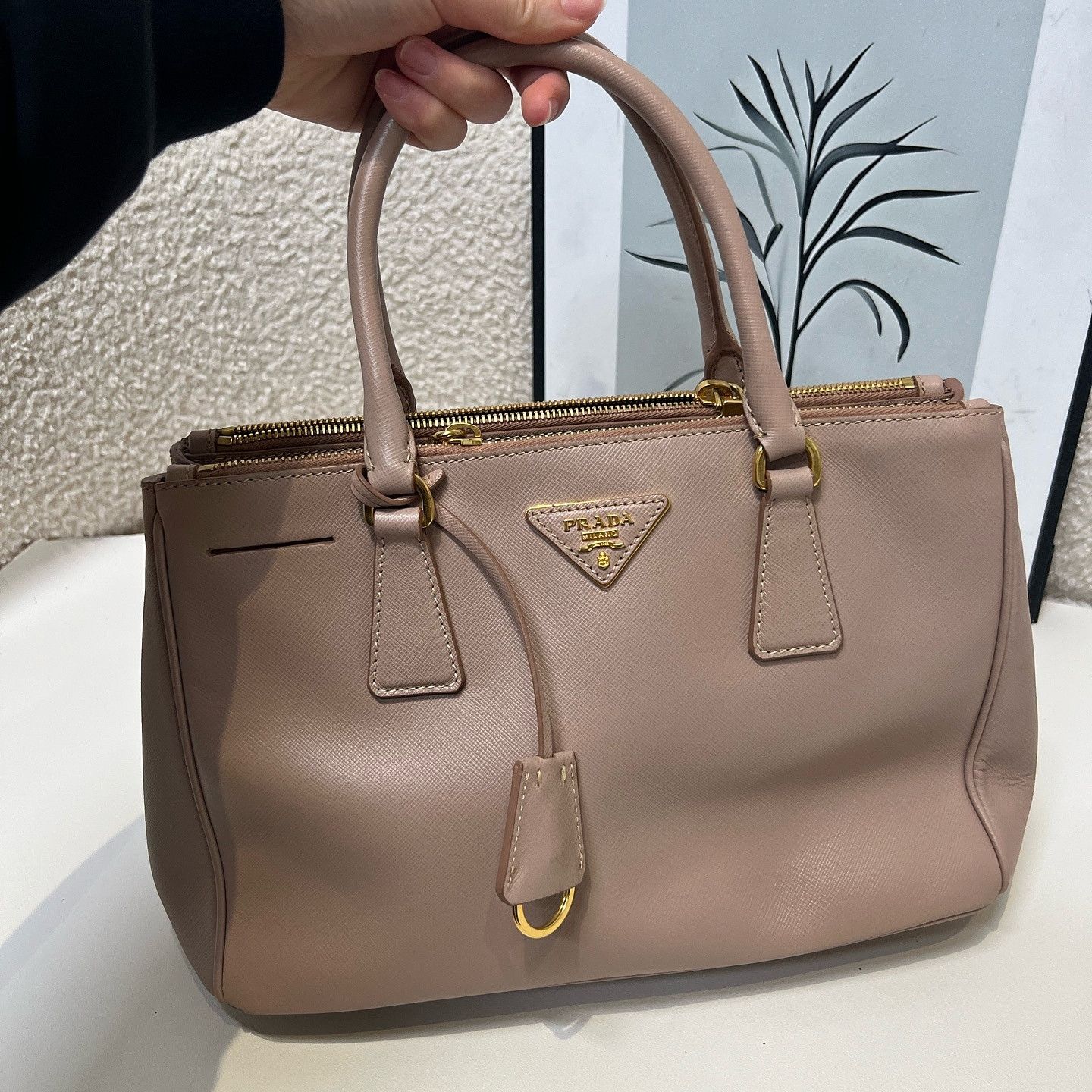 Prada Prada Saffiano Leather Handle Bag Size ONE SIZE - 12 Thumbnail