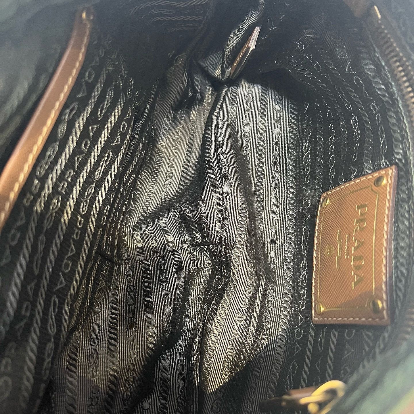 Prada Prada Nylon Shoulder Bag Green Size ONE SIZE - 6 Thumbnail