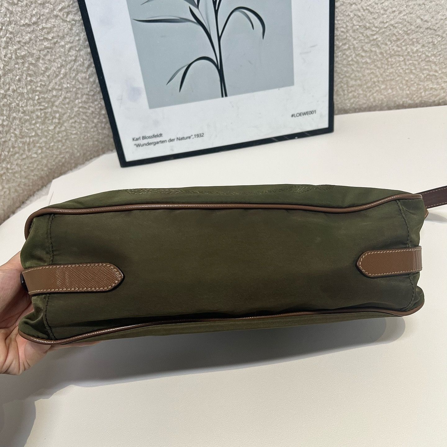 Prada Prada Nylon Shoulder Bag Green Size ONE SIZE - 9 Thumbnail