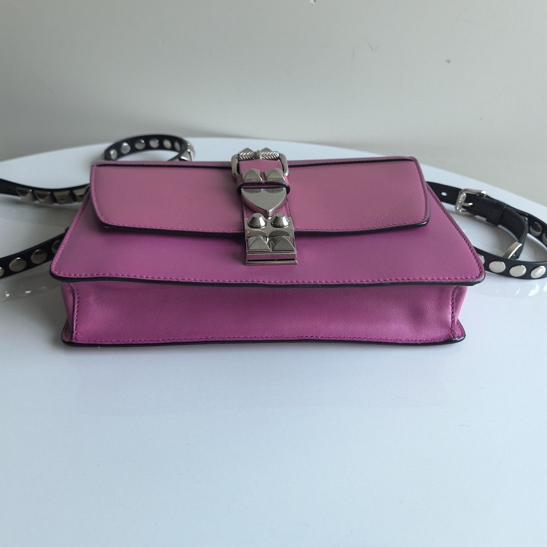 Prada Prada Pink Studded Shoulder Bag Size ONE SIZE - 7 Thumbnail