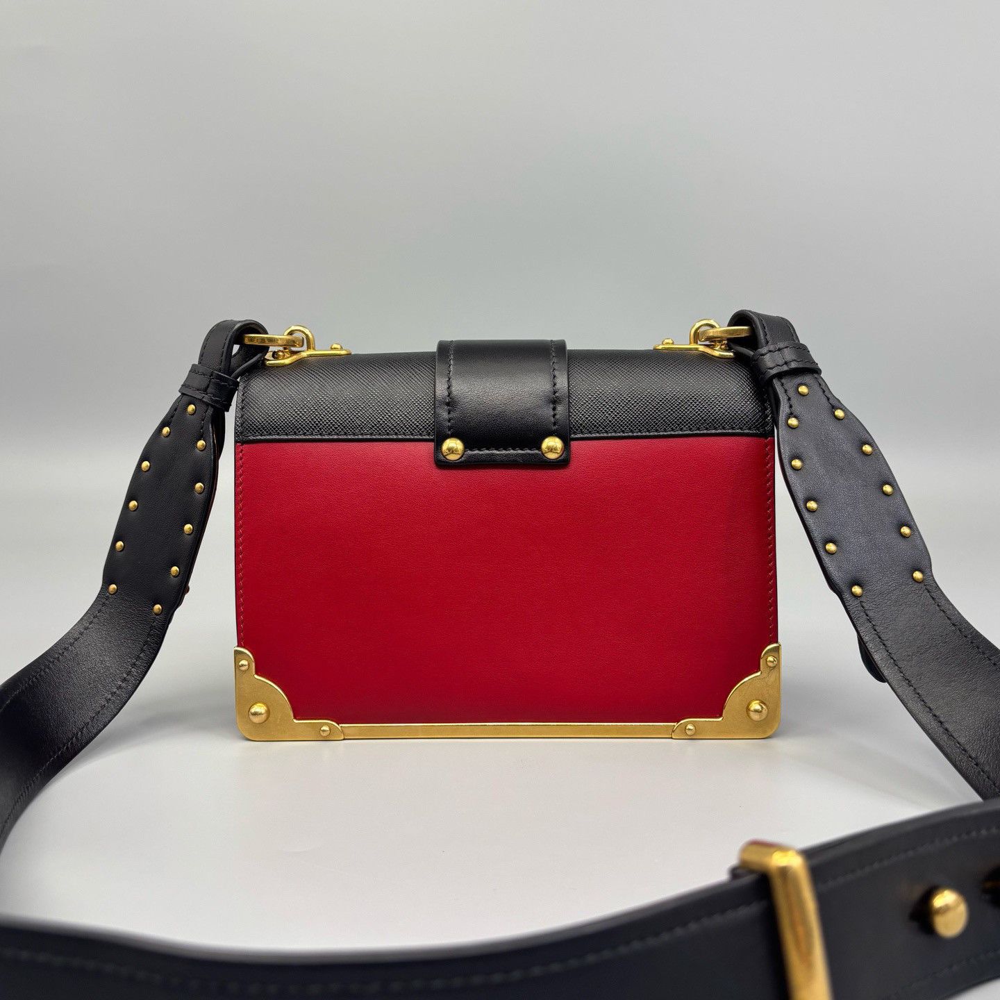 Prada Prada Cahier Leather Shoulder Bag One Size Size ONE SIZE - 3 Thumbnail