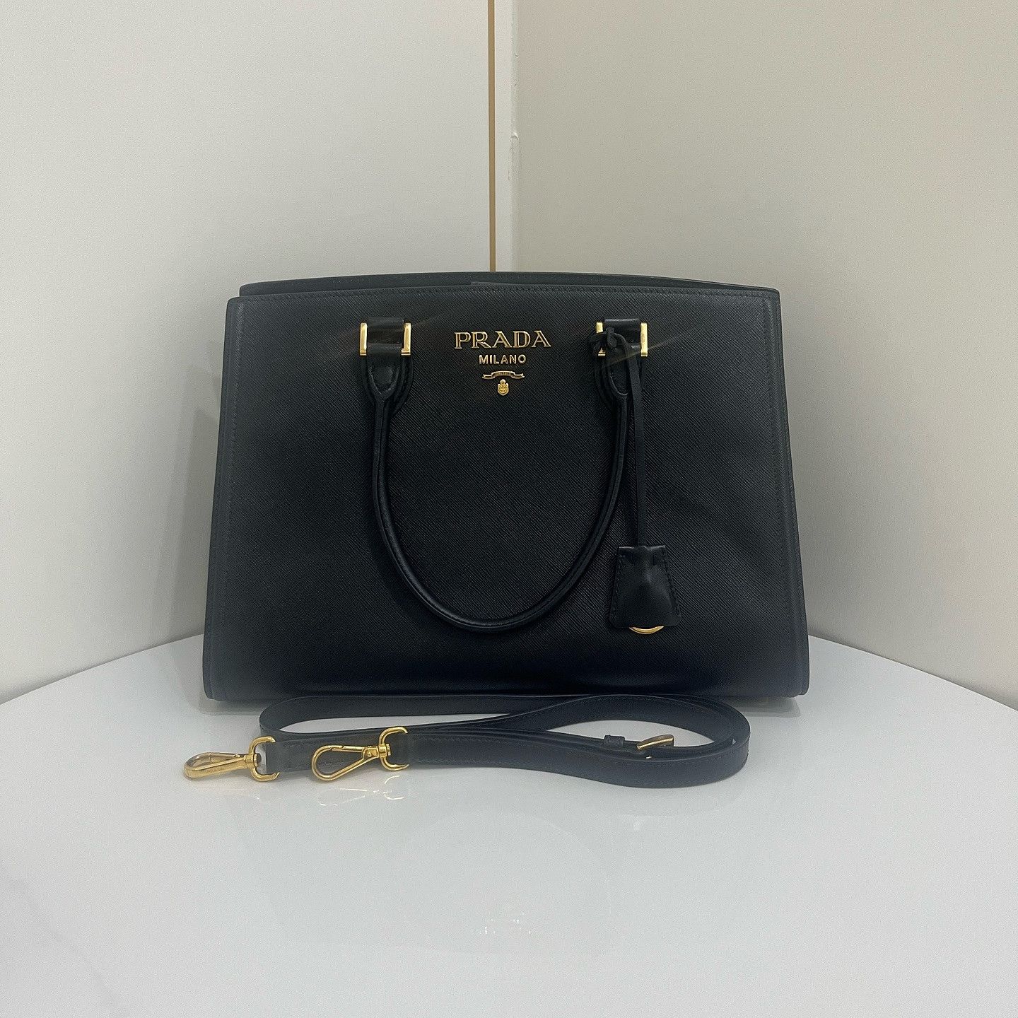 Prada Prada Saffiano Tote Bag ONE SIZE Size ONE SIZE - 2 Thumbnail