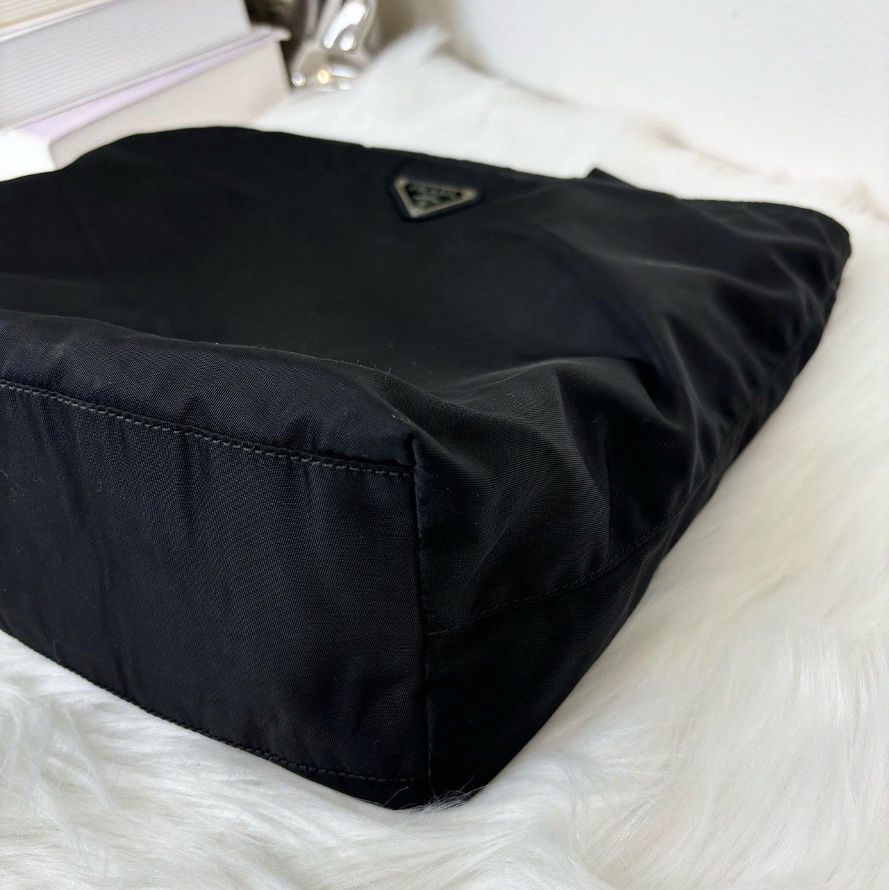 Prada Prada Nylon Tote Bag Black Size ONE SIZE - 14 Thumbnail