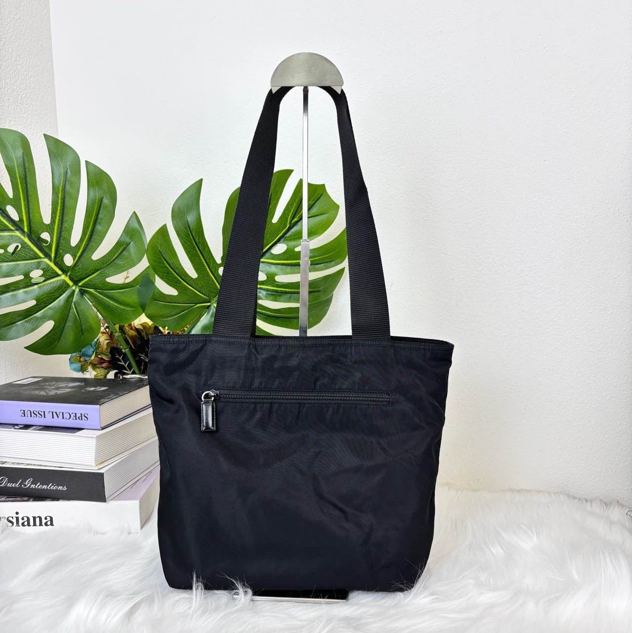 Prada Prada Nylon Tote Bag Black Size ONE SIZE - 3 Thumbnail