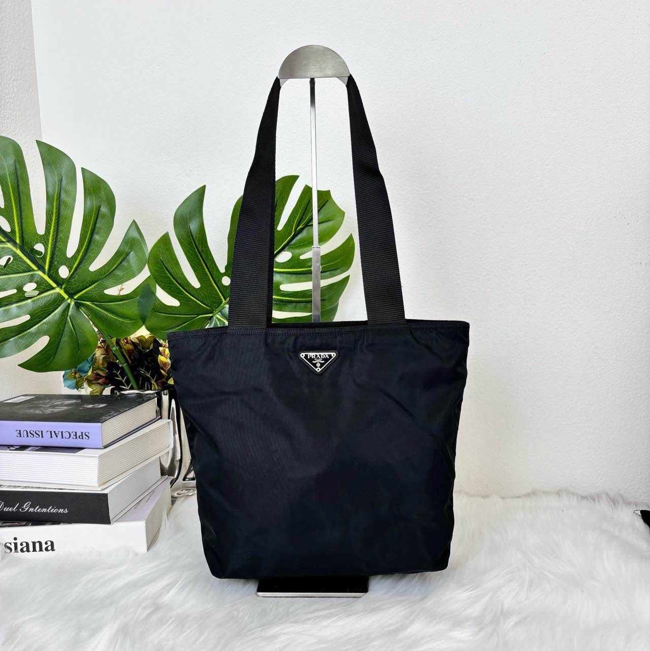 Prada Prada Nylon Tote Bag Black Size ONE SIZE - 2 Thumbnail