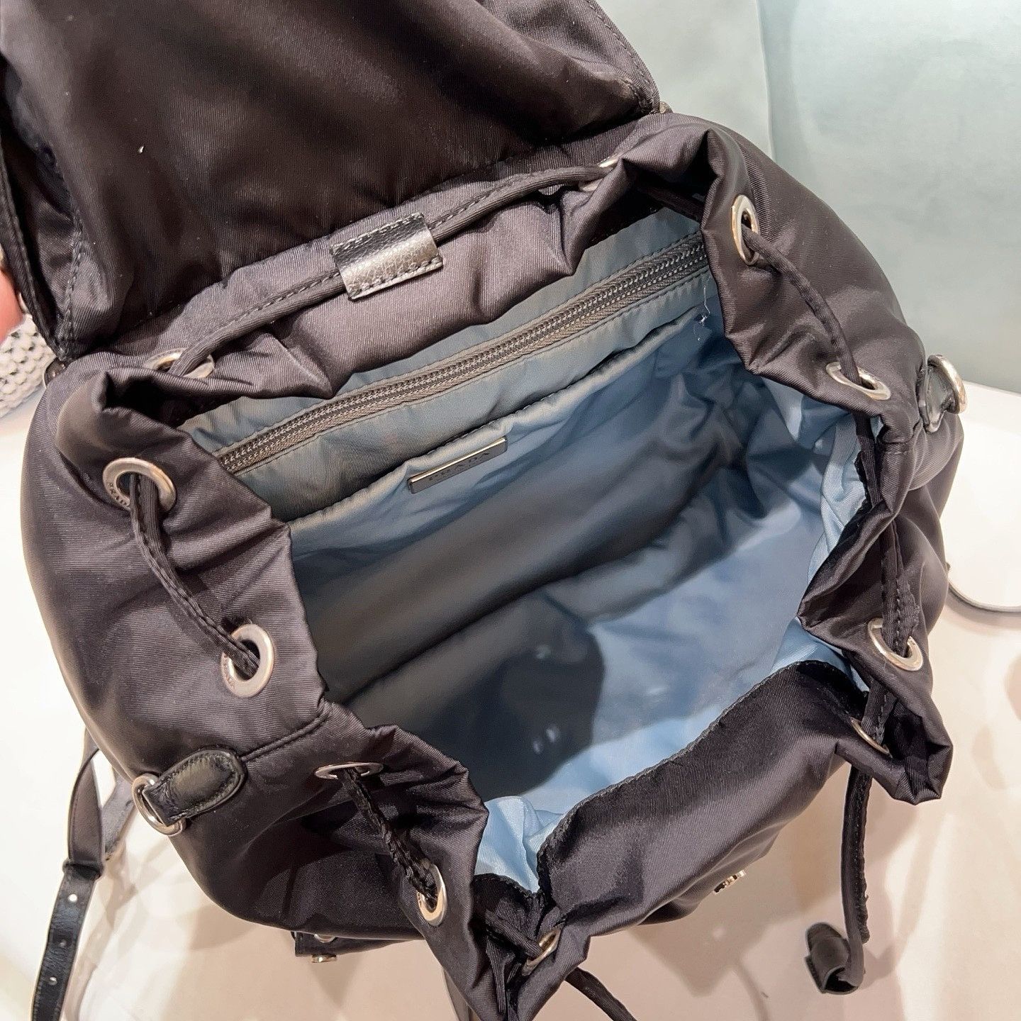 Prada Prada Studded Nylon Backpack One Size Size ONE SIZE - 5 Thumbnail