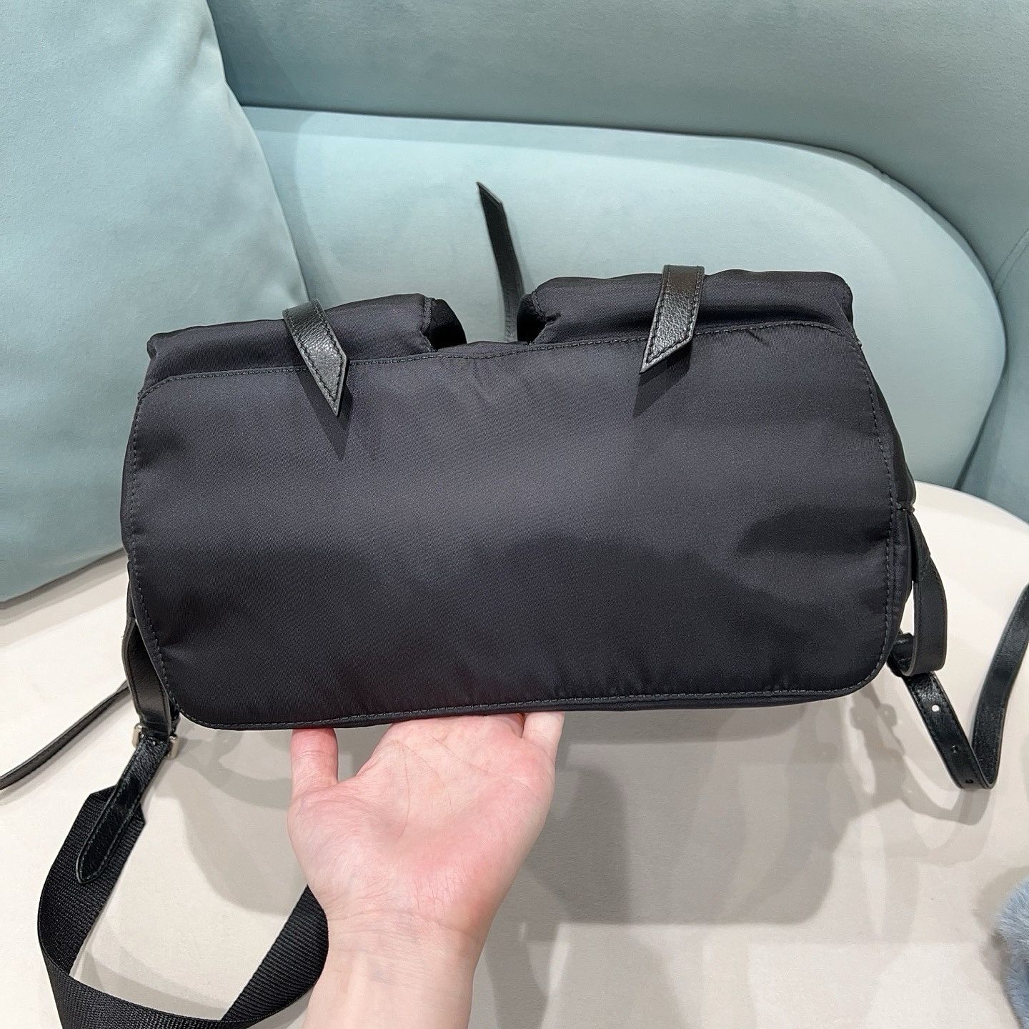 Prada Prada Studded Nylon Backpack One Size Size ONE SIZE - 4 Thumbnail
