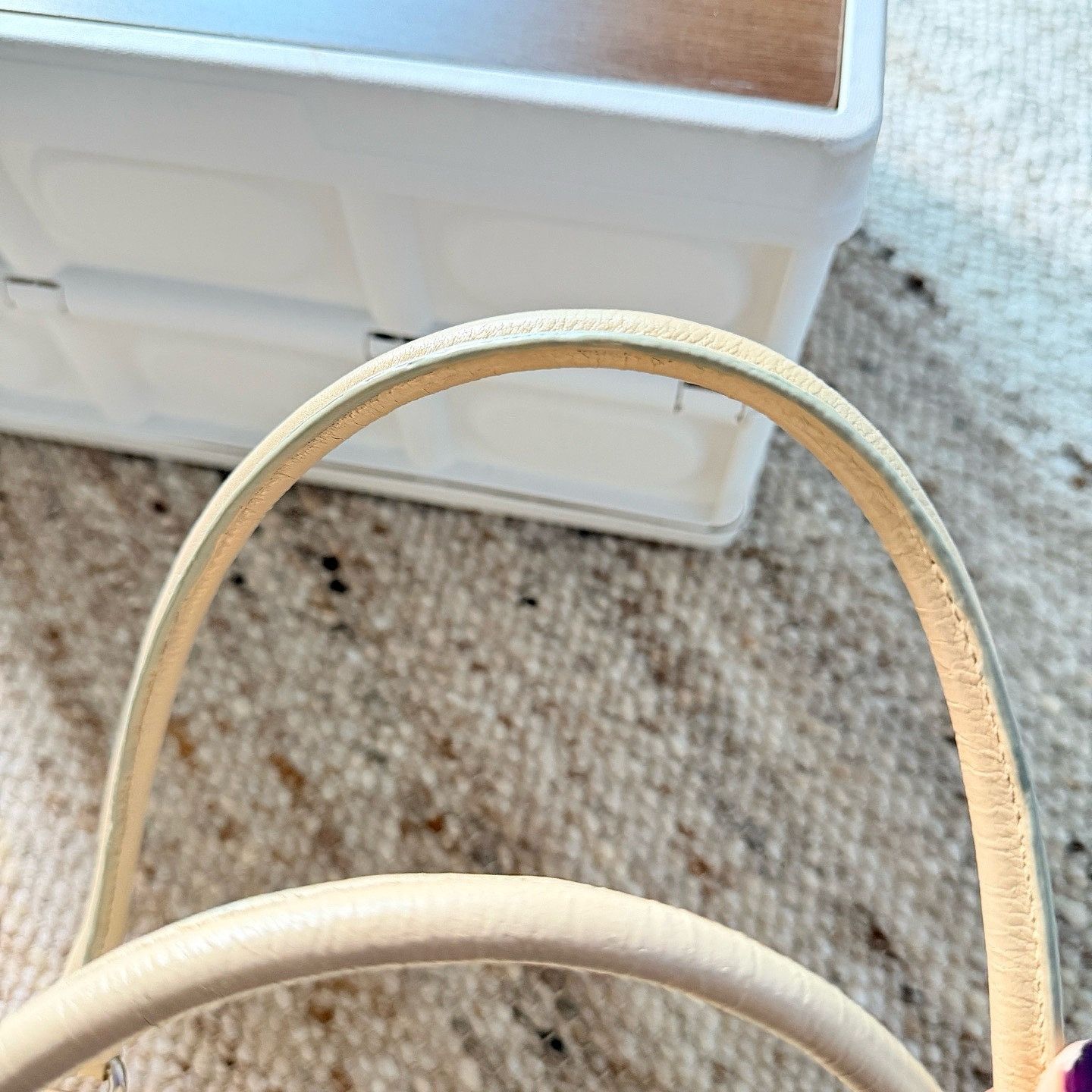 Prada Prada Cream Leather Handle Bag ONE SIZE Size ONE SIZE - 10 Thumbnail