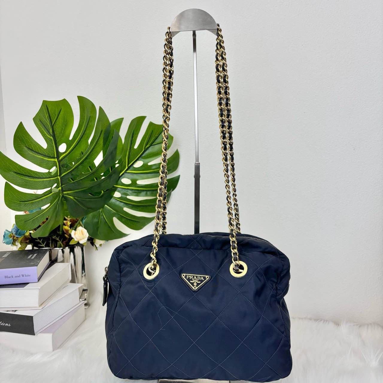 Prada Prada Quilted Nylon Chain Shoulder Bag Size ONE SIZE - 2 Thumbnail