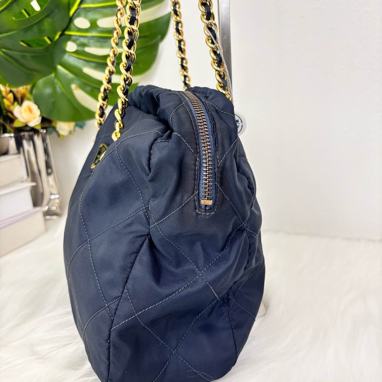 Prada Prada Quilted Nylon Chain Shoulder Bag Size ONE SIZE - 7 Thumbnail