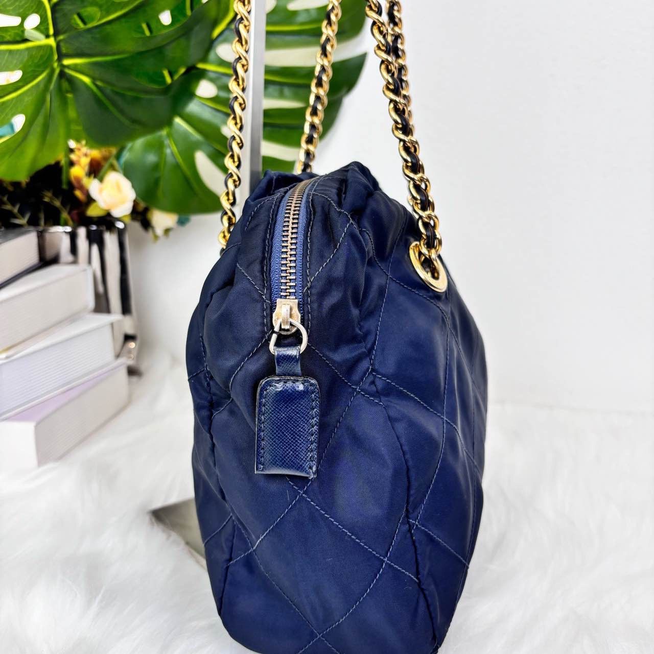 Prada Prada Quilted Nylon Chain Shoulder Bag Size ONE SIZE - 8 Thumbnail