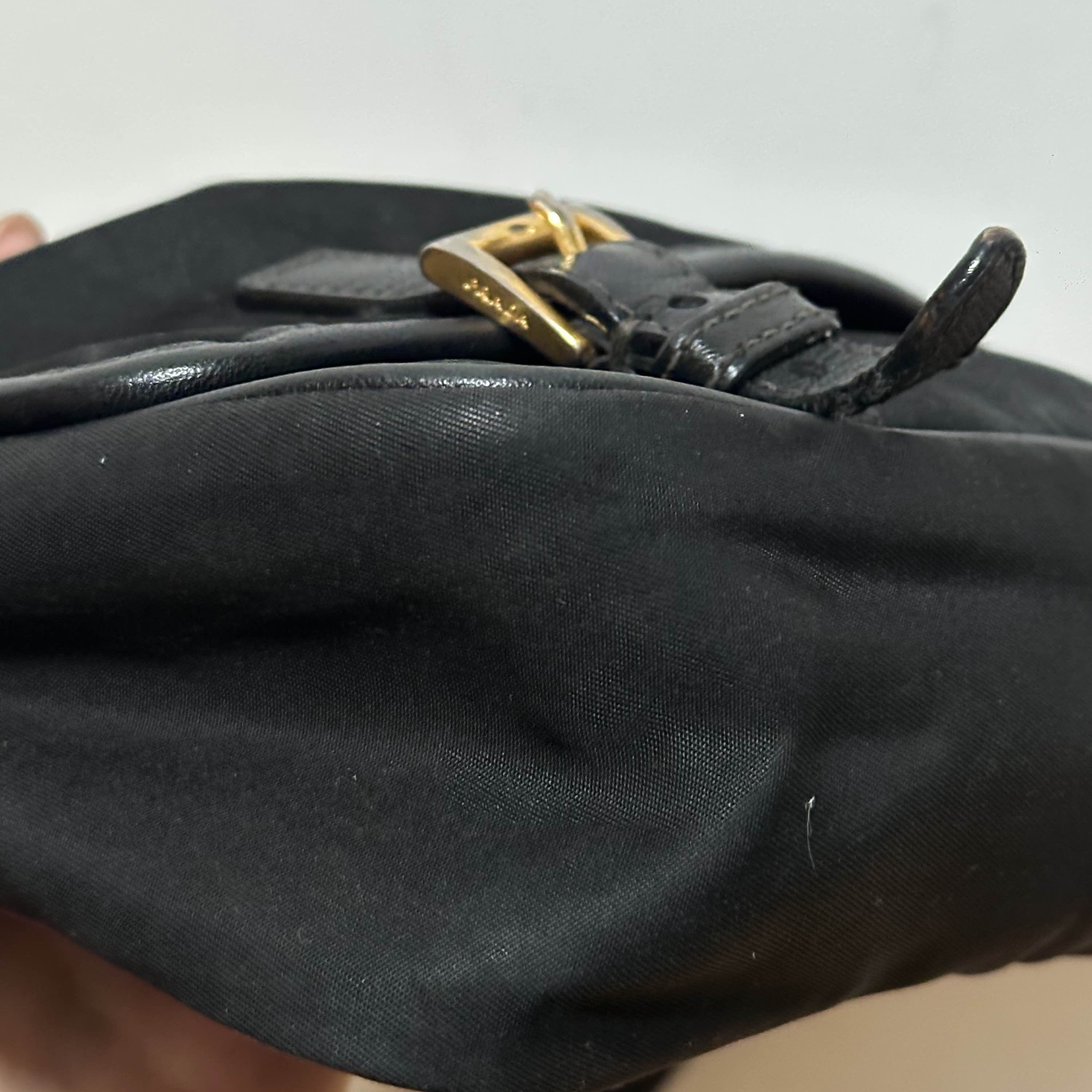 Prada Prada Nylon Triangle Logo Messenger Bag Size ONE SIZE - 4 Thumbnail