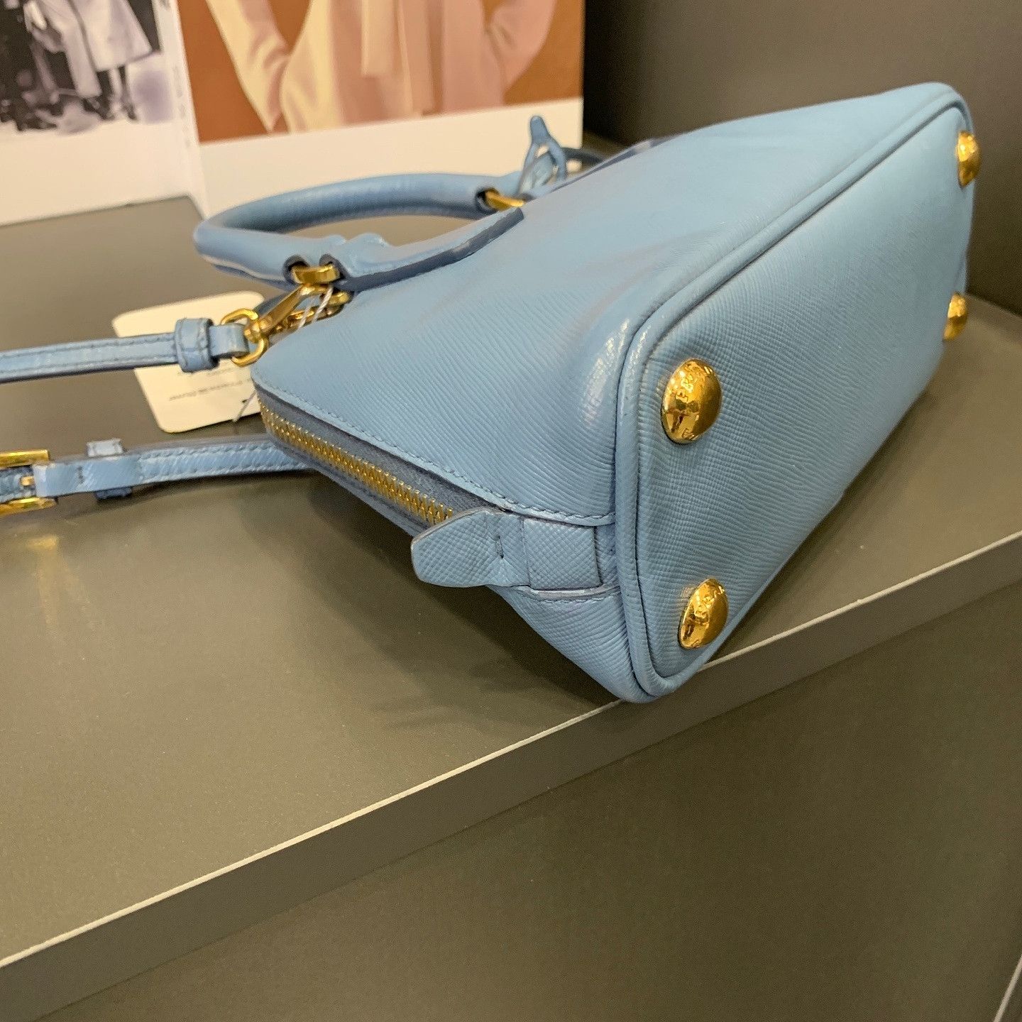 Prada Prada Saffiano Leather Handle Bag One Size Size ONE SIZE - 7 Thumbnail