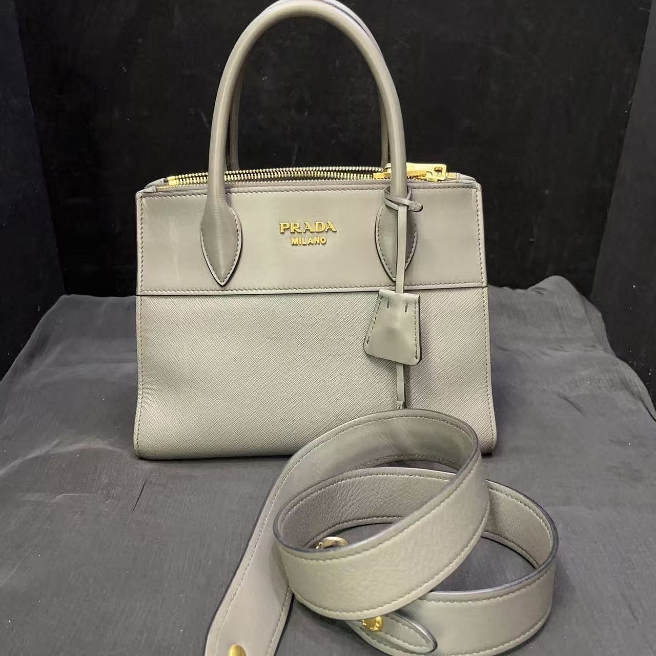 Prada Prada Saffiano Leather Handle Bag Size ONE SIZE - 6 Thumbnail