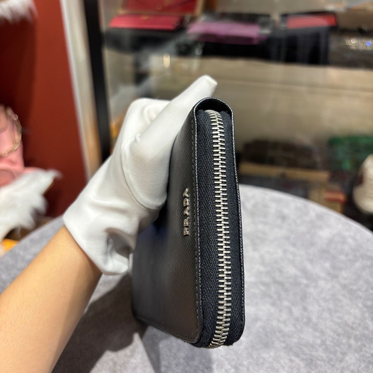 Prada PRADA Rocket Embroidery Saffiano Wallet ONE SIZE Size ONE SIZE - 4 Thumbnail