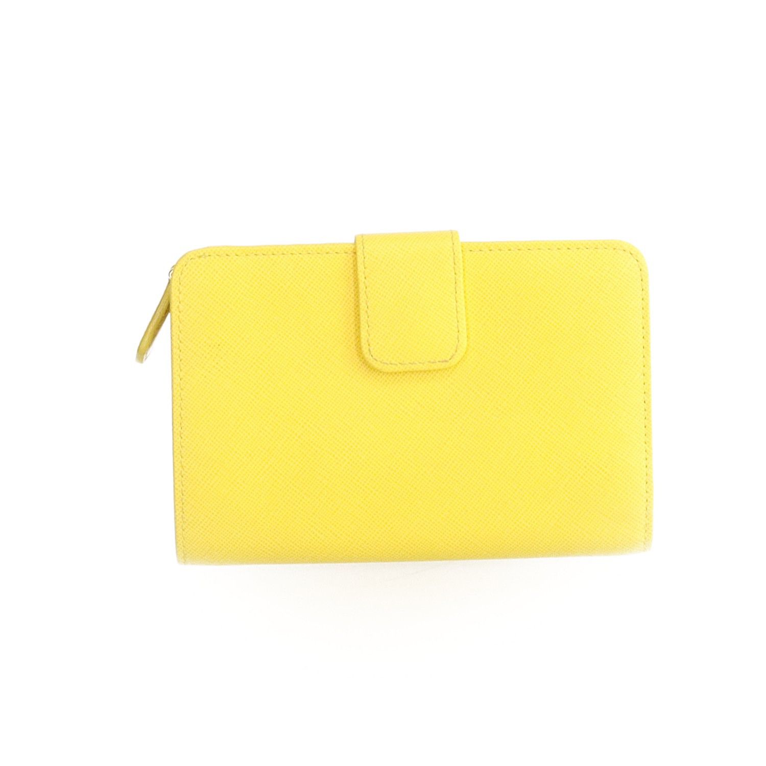 Prada Prada Saffiano Yellow Wallet Size ONE SIZE - 3 Thumbnail