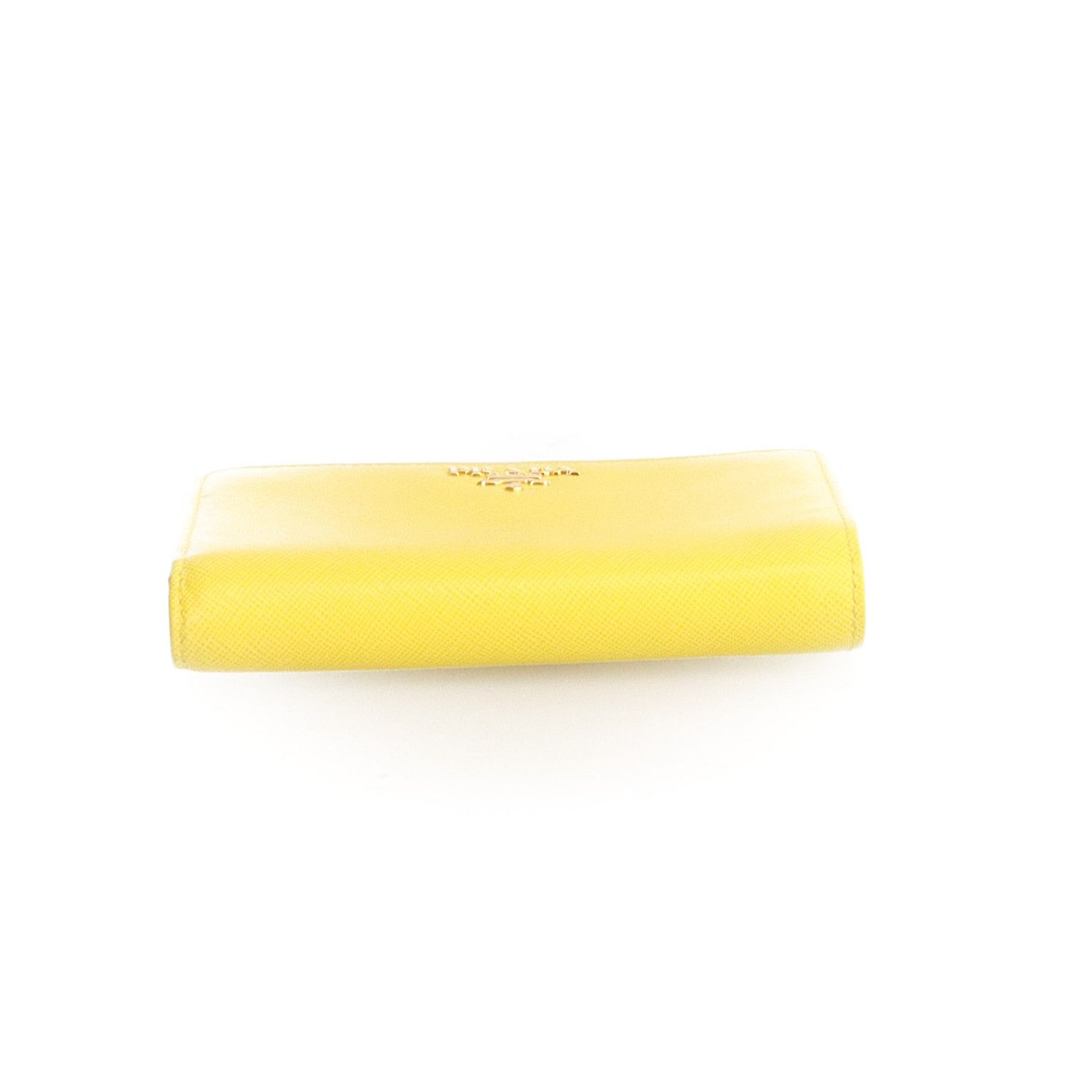 Prada Prada Saffiano Yellow Wallet Size ONE SIZE - 4 Thumbnail