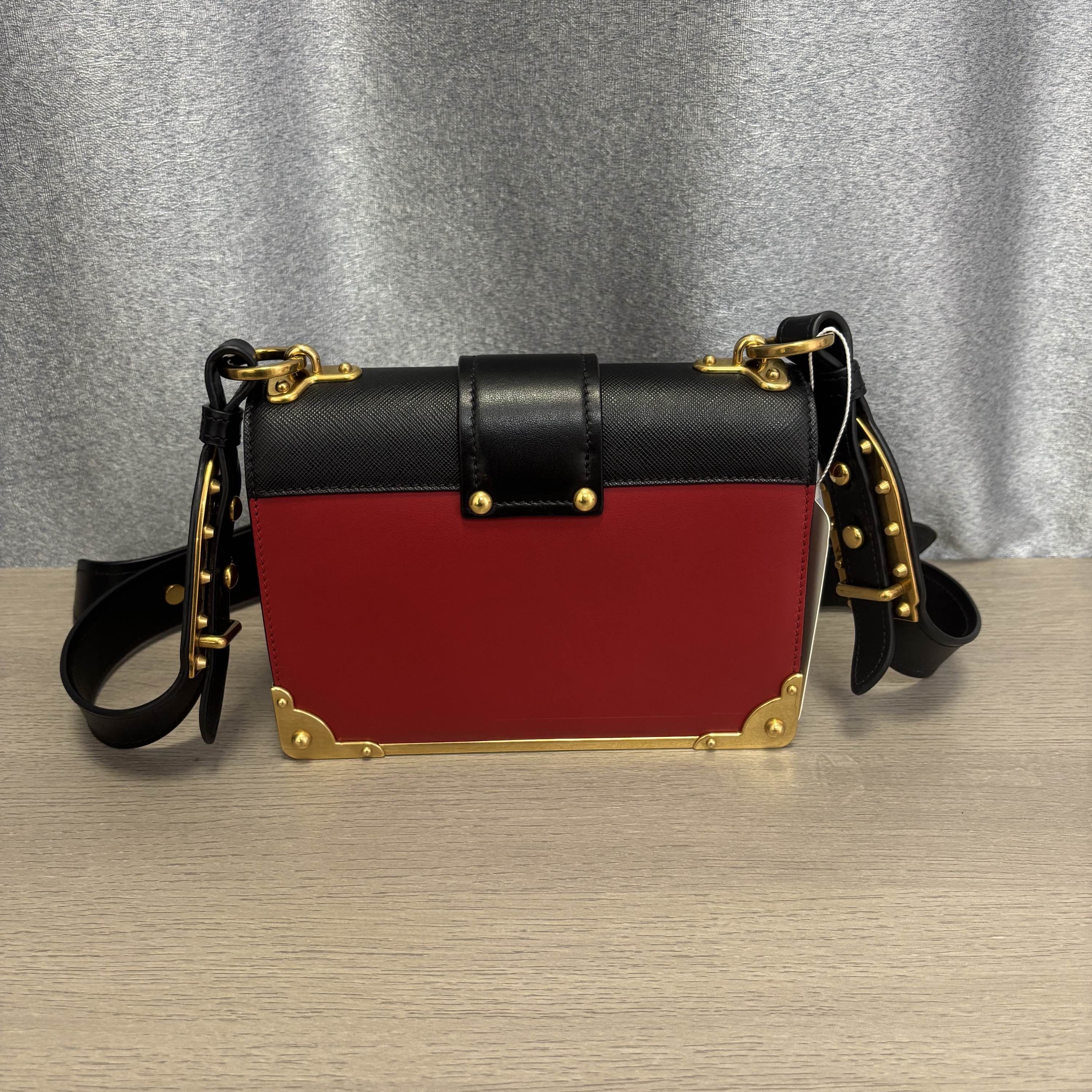 Prada Prada Cahier Leather Shoulder Bag Size ONE SIZE - 3 Thumbnail
