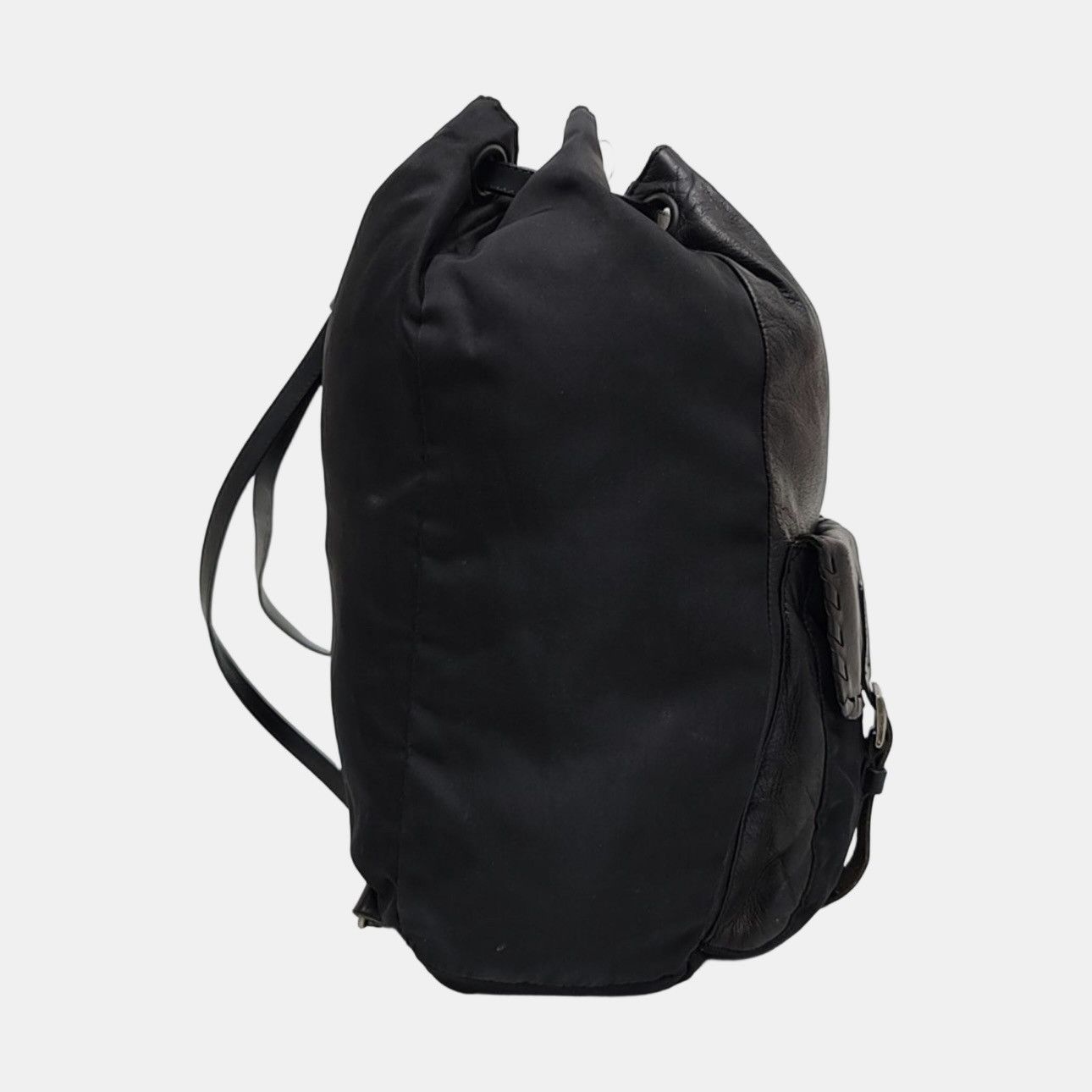 Prada Prada Vintage Leather Nylon Backpack One Size Size ONE SIZE - 9 Thumbnail