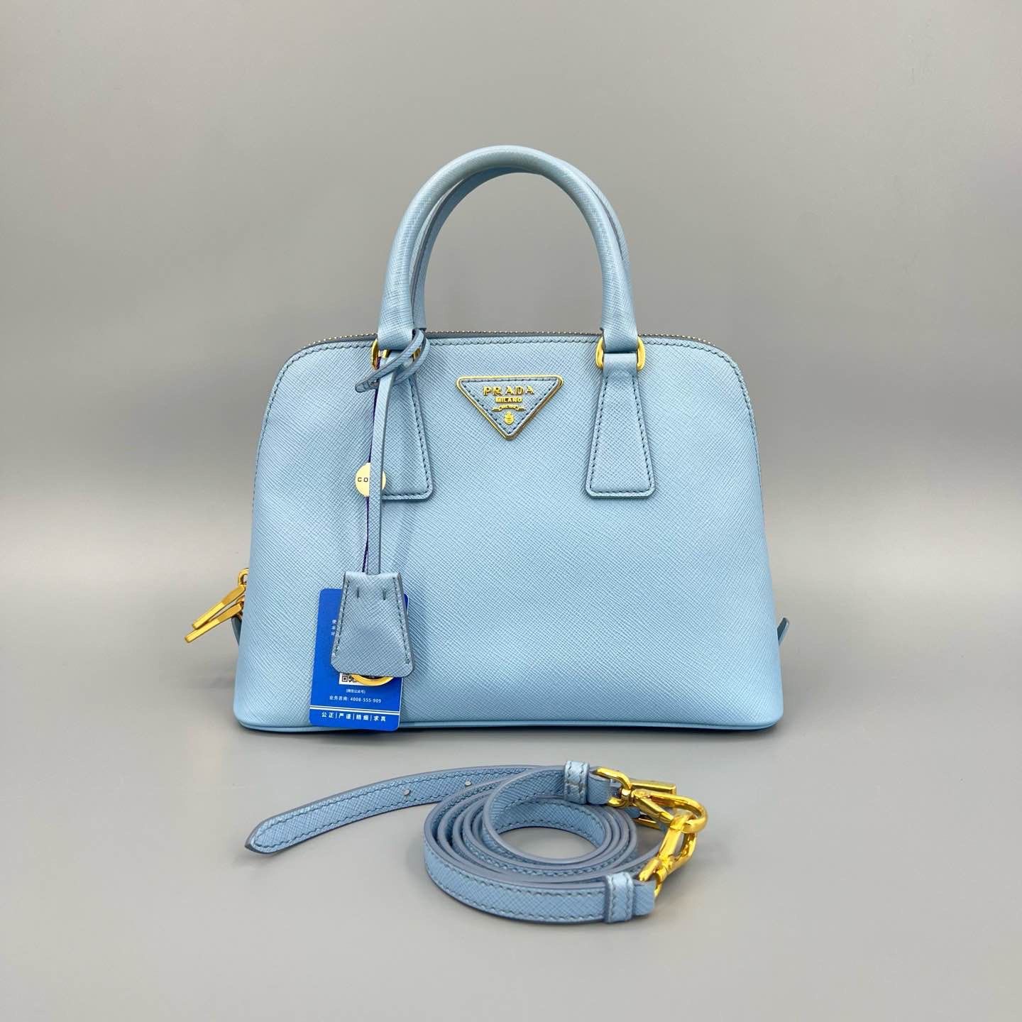 Prada Prada Saffiano Leather Handle Bag Size ONE SIZE - 2 Thumbnail