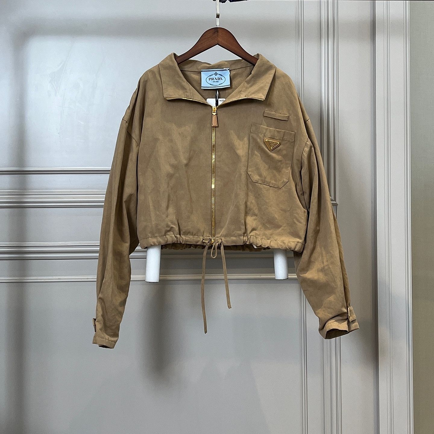 Prada Prada Cotton Linen Zip-Up Jacket Size 40 Size S / US 4 / IT 40 - 8 Thumbnail