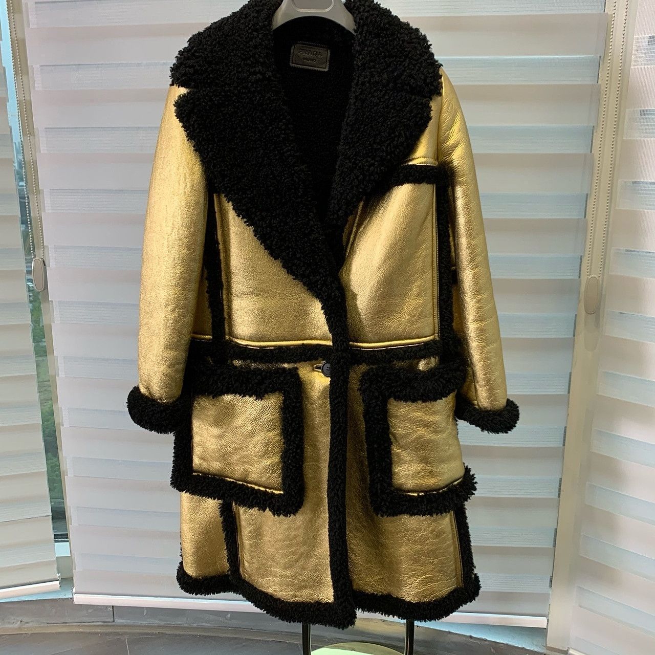 Prada Prada Metallic Leather Shearling Coat Size 38 Size XS / US 0-2 / IT 36-38 - 7 Thumbnail