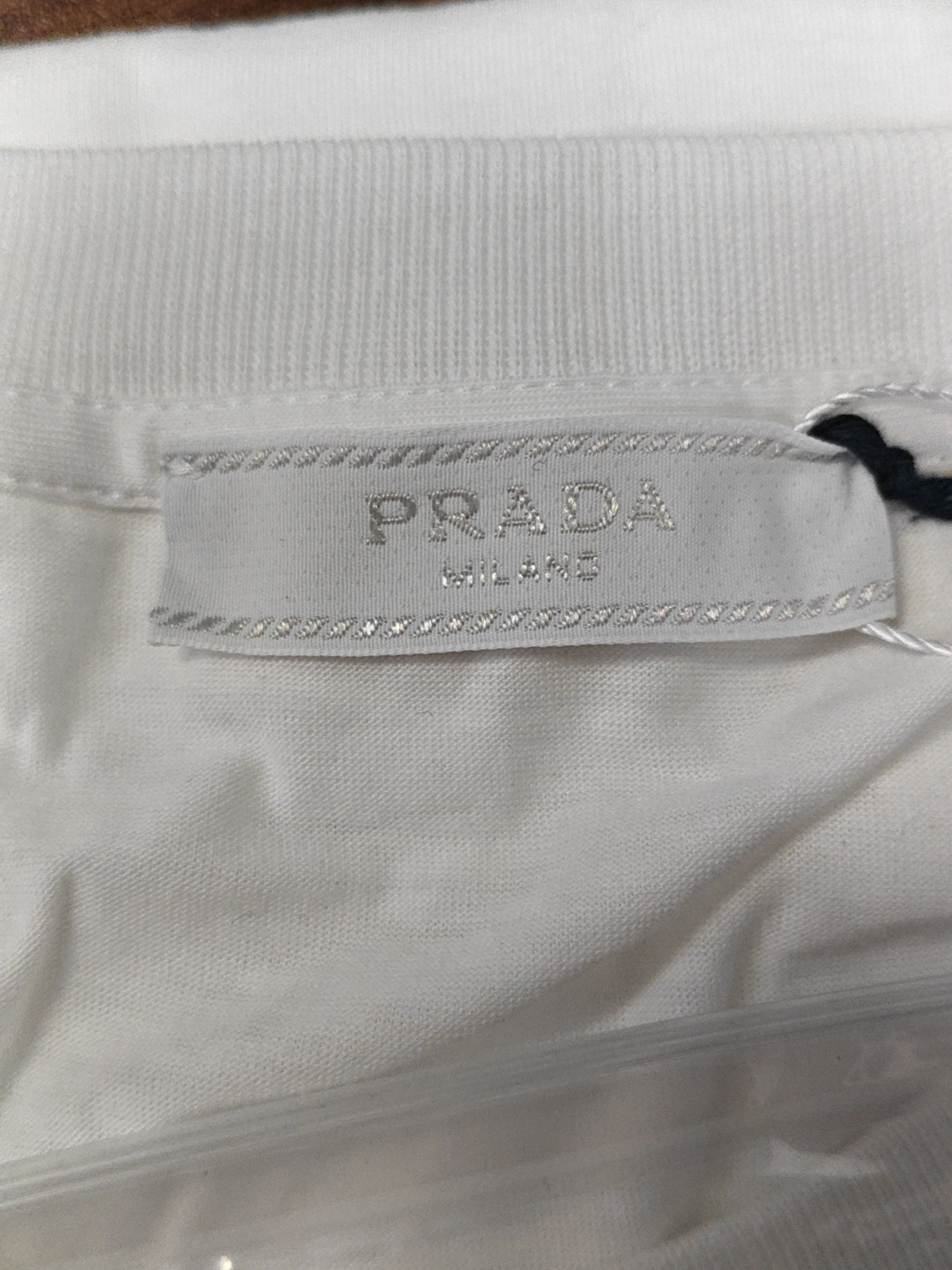 Prada Prada Cotton Logo T-Shirt Size XXL Size US XXL / EU 58 / 5 - 3 Thumbnail