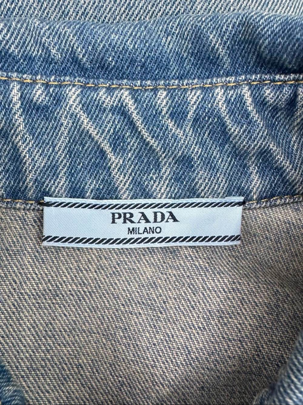 Prada Prada Logo Patch Denim Shirt Size 44 Size M / US 6-8 / IT 42-44 - 3 Thumbnail