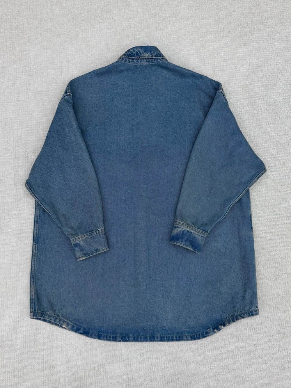 Prada Prada Logo Patch Denim Shirt Size 44 Size M / US 6-8 / IT 42-44 - 2 Thumbnail