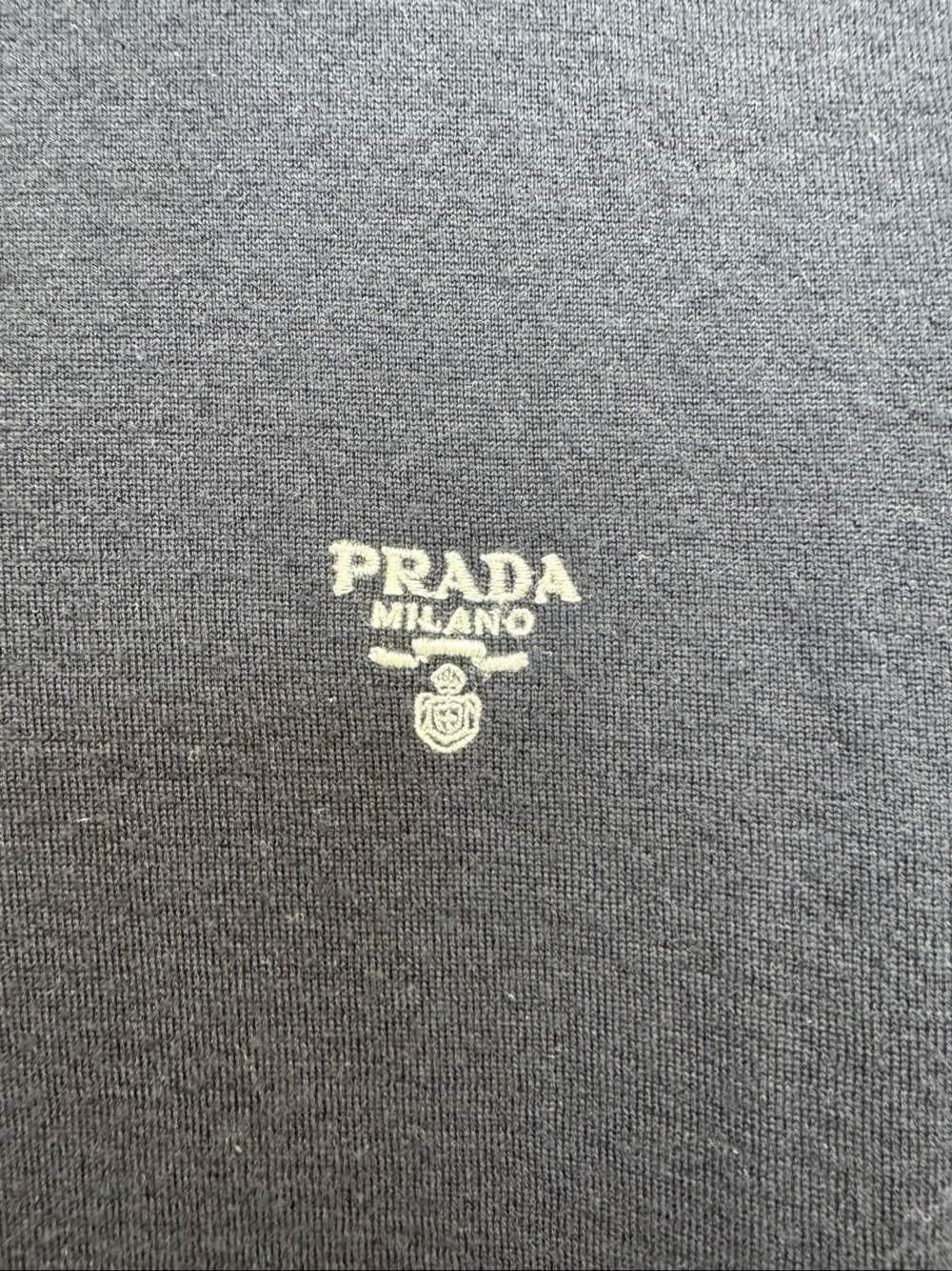 Prada Prada Embroidered Logo Zip Polo Shirt Size 48 Size US M / EU 48-50 / 2 - 6 Thumbnail
