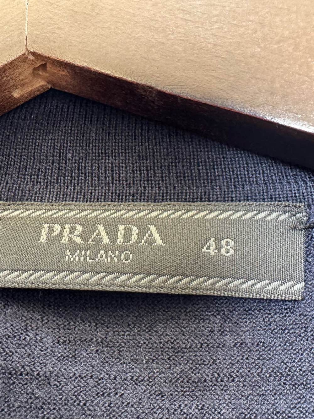 Prada Prada Embroidered Logo Zip Polo Shirt Size 48 Size US M / EU 48-50 / 2 - 3 Thumbnail