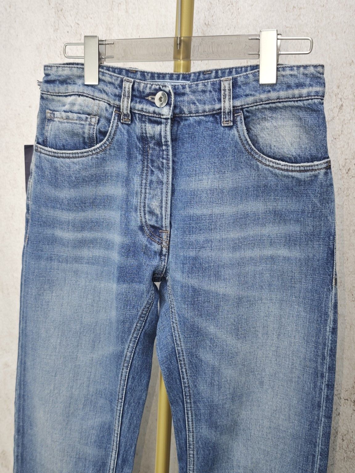 Prada Prada Washed Denim Jeans Size 24 Size 24" / US 00 / IT 34 - 6 Thumbnail