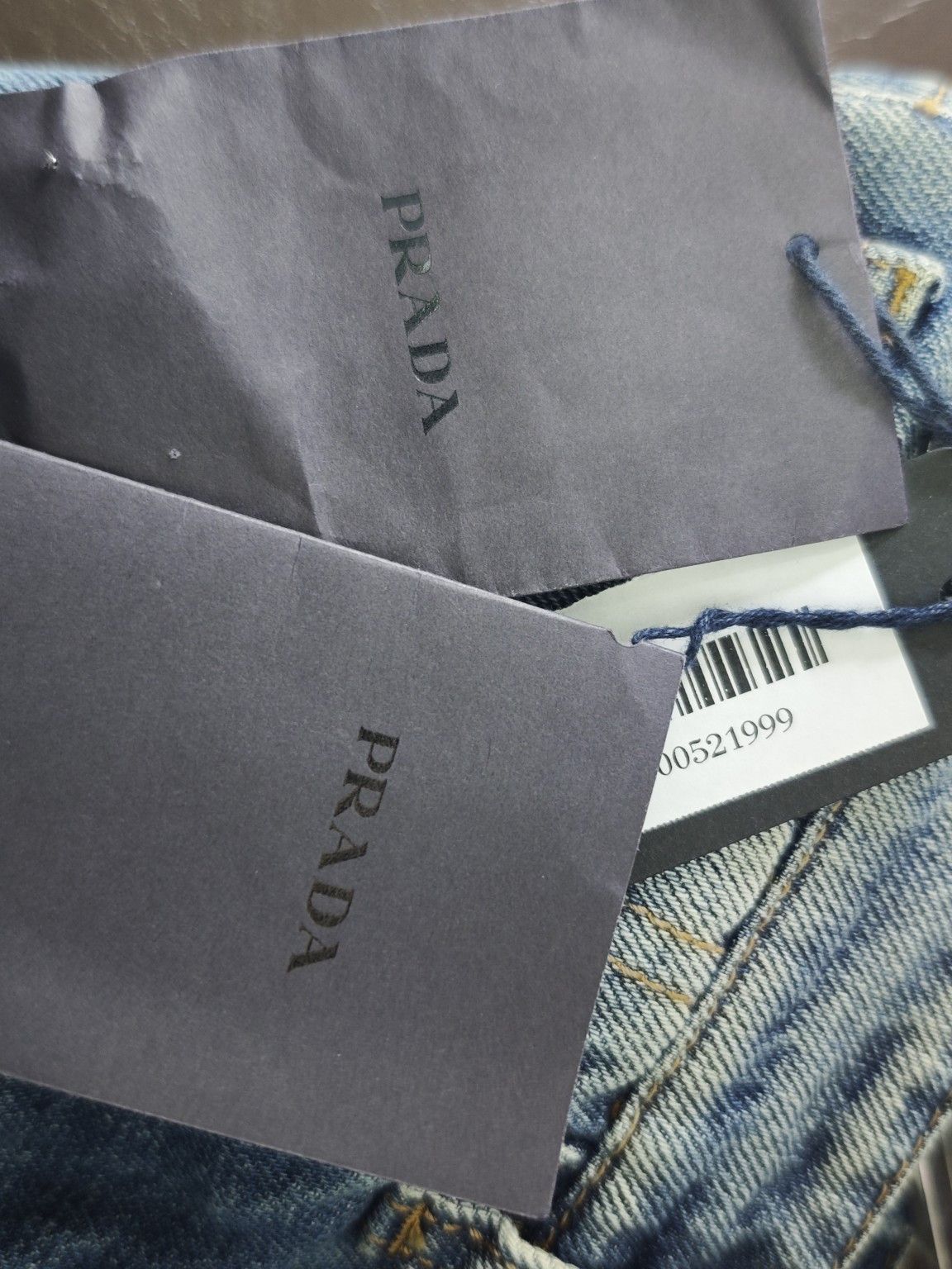 Prada Prada Washed Denim Jeans Size 24 Size 24" / US 00 / IT 34 - 5 Thumbnail
