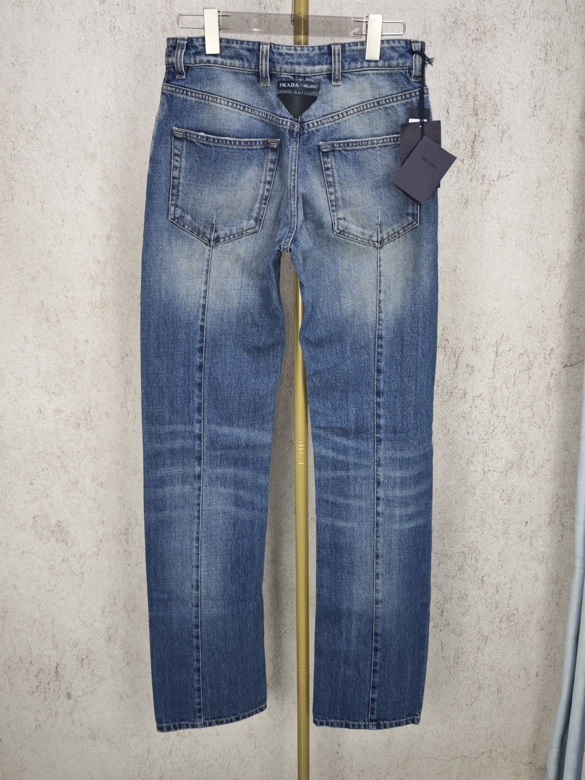Prada Prada Washed Denim Jeans Size 24 Size 24" / US 00 / IT 34 - 2 Thumbnail