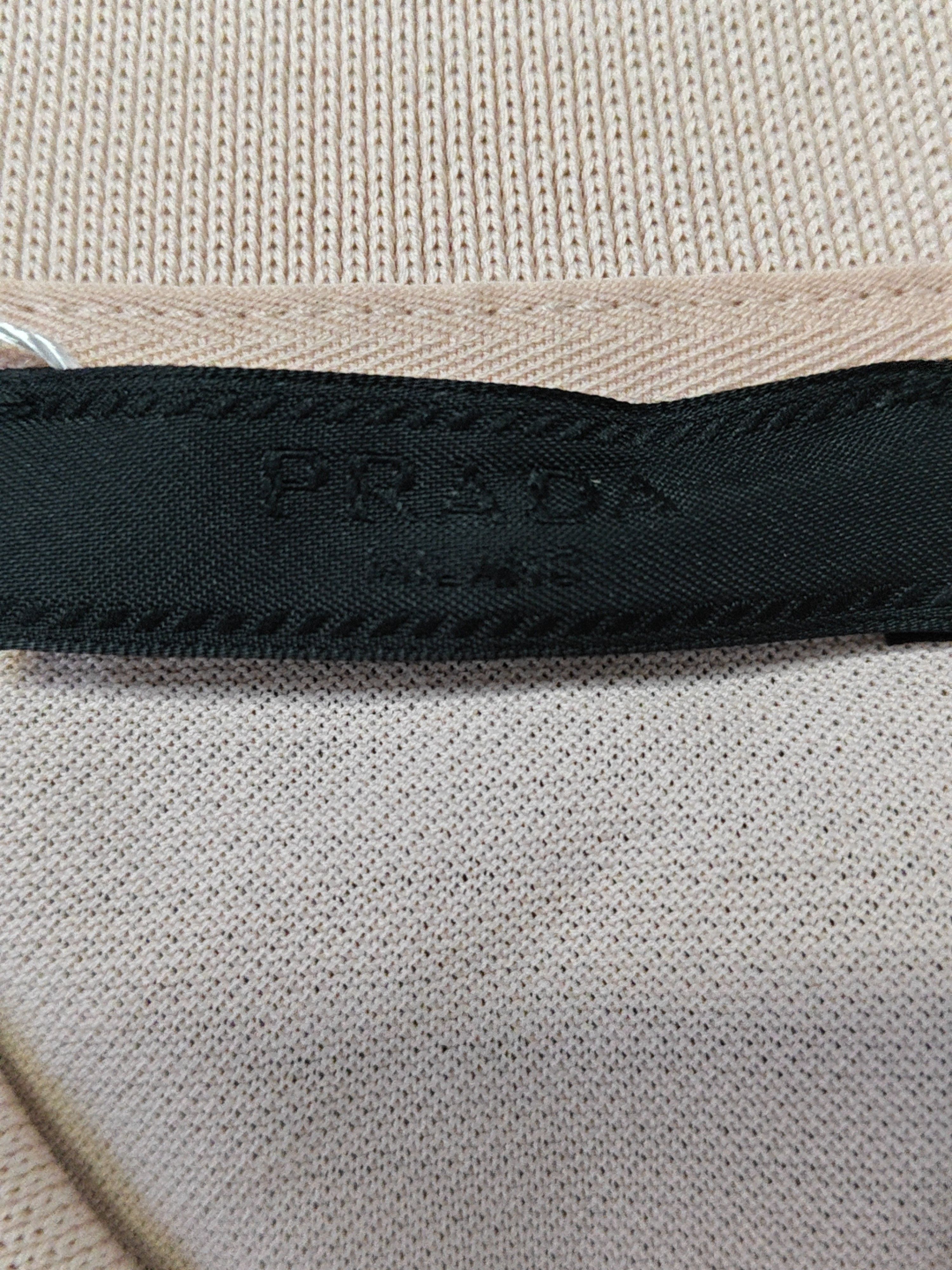 Prada Prada Pink Piquet Polo Shirt Size L Size US L / EU 52-54 / 3 - 3 Thumbnail